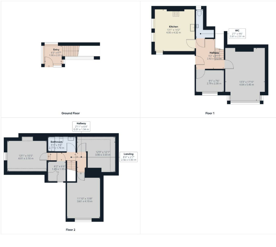 Floorplan of 4 bedroom  Flat for sale, Trafalgar Crescent, Bridlington, East Yorkshire, YO15