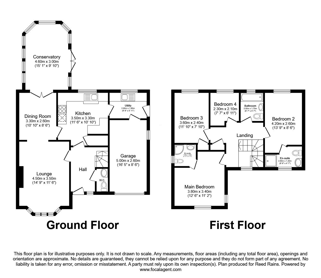 Floorplan of 4 bedroom Detached House for sale, Tudor Close, Bridlington, East Yorkshire, YO15