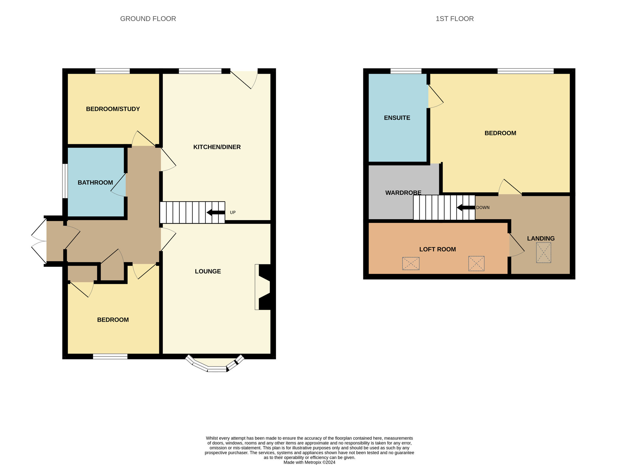 Floorplan of 3 bedroom Semi Detached Bungalow for sale, Scarsea Way, Bempton, East Yorkshire, YO15