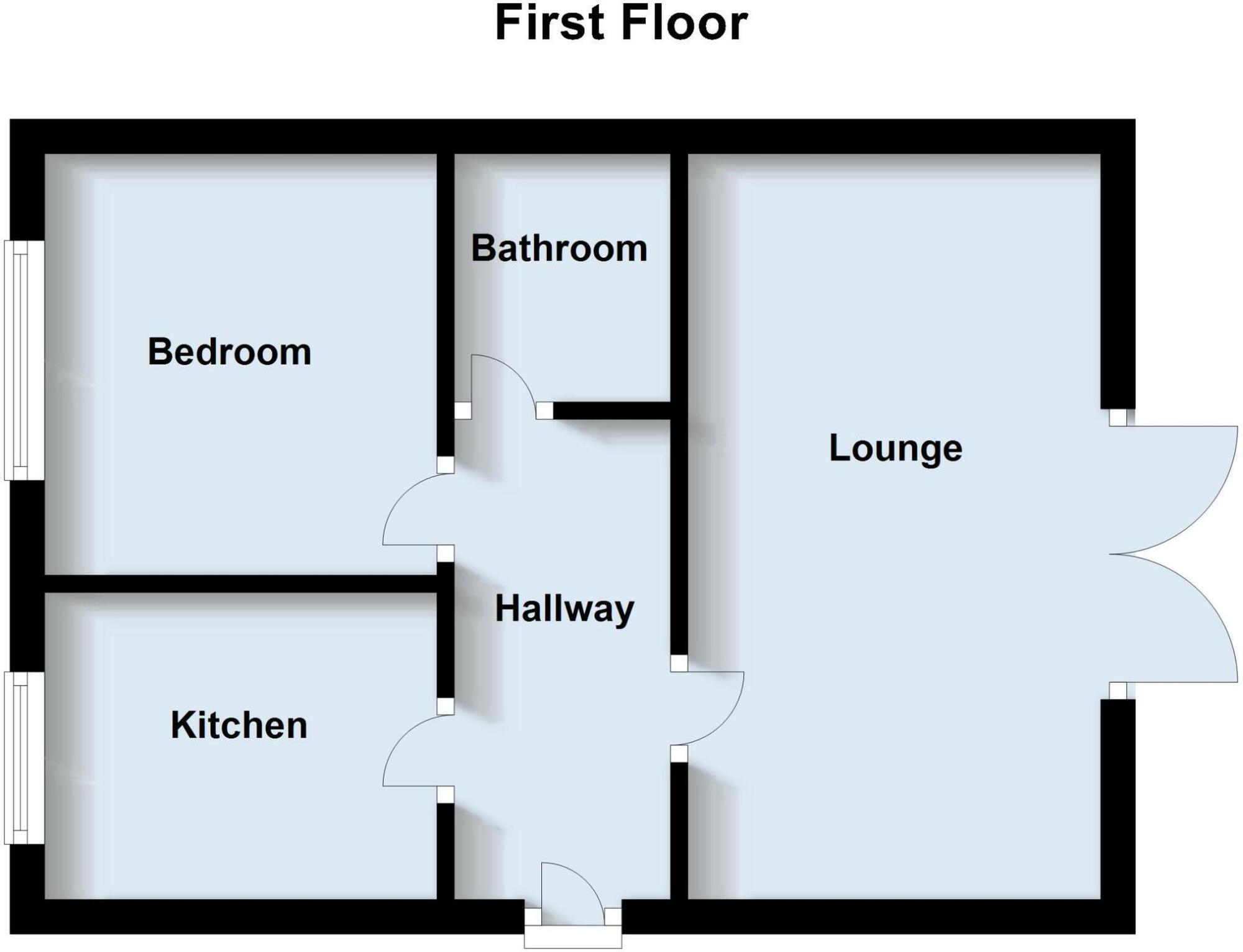 Floorplan of 1 bedroom  Flat for sale, York Road, Bridlington, East Yorkshire, YO15