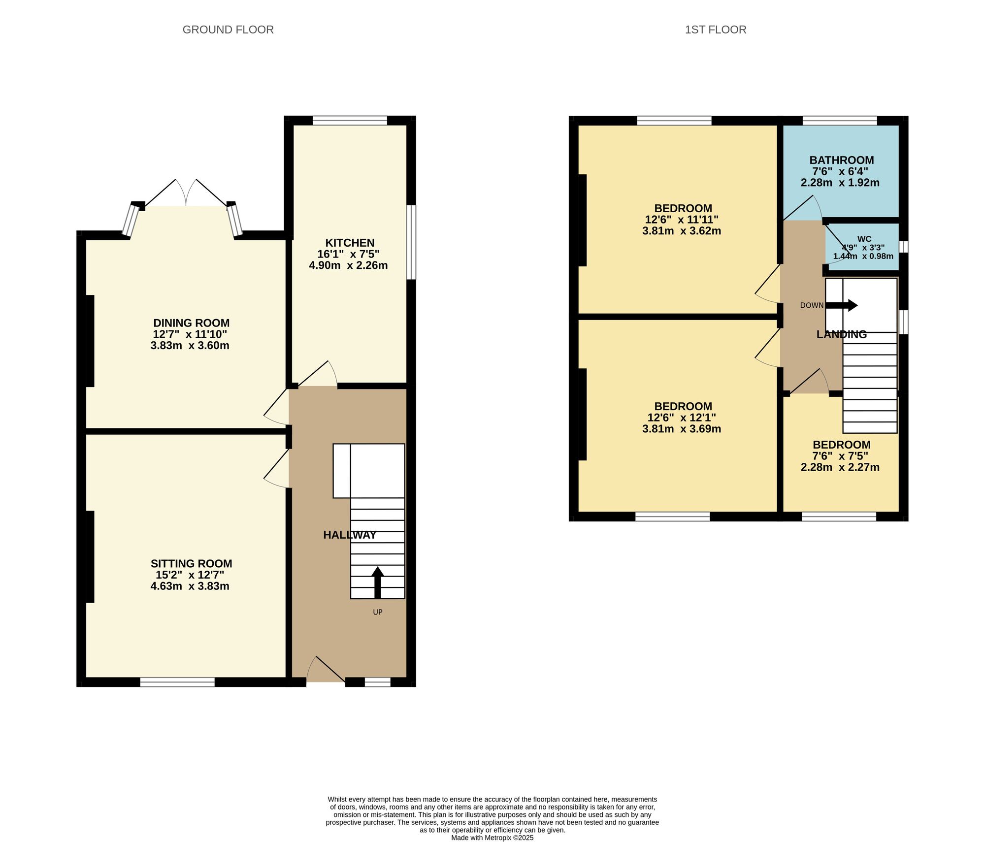 Floorplan of 3 bedroom Semi Detached House for sale, Savage Road, Bridlington, East Yorkshire, YO15