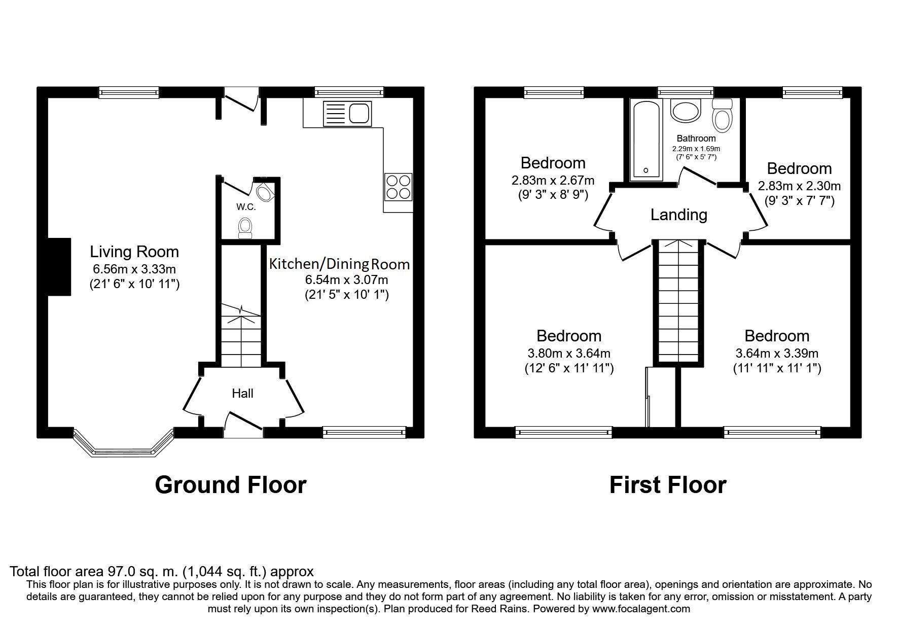 Floorplan of 4 bedroom Detached House for sale, Trentham Mews, Bridlington, East Yorkshire, YO16