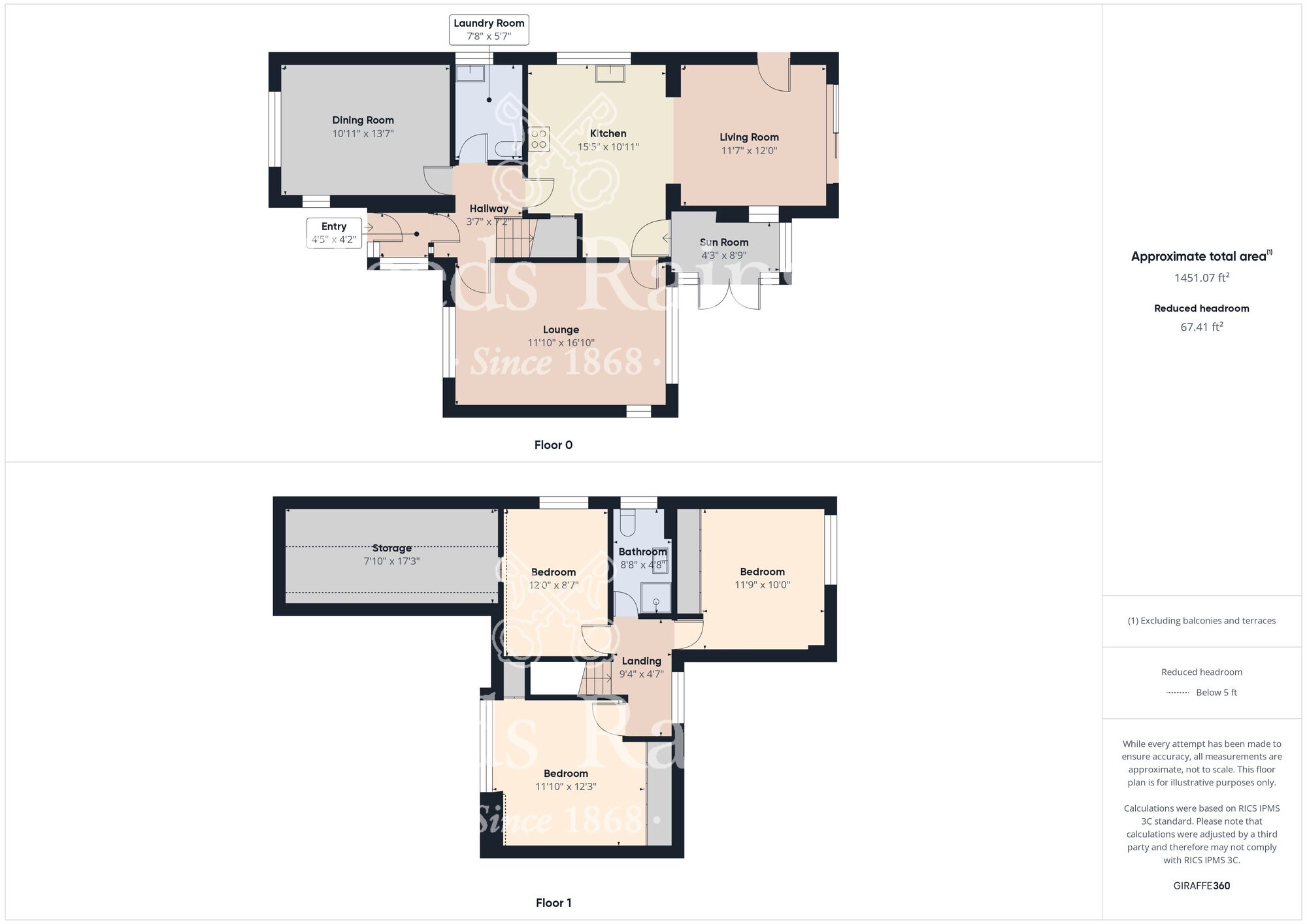 Floorplan of 3 bedroom Detached House for sale, The Crayke, Bridlington, East Yorkshire, YO16