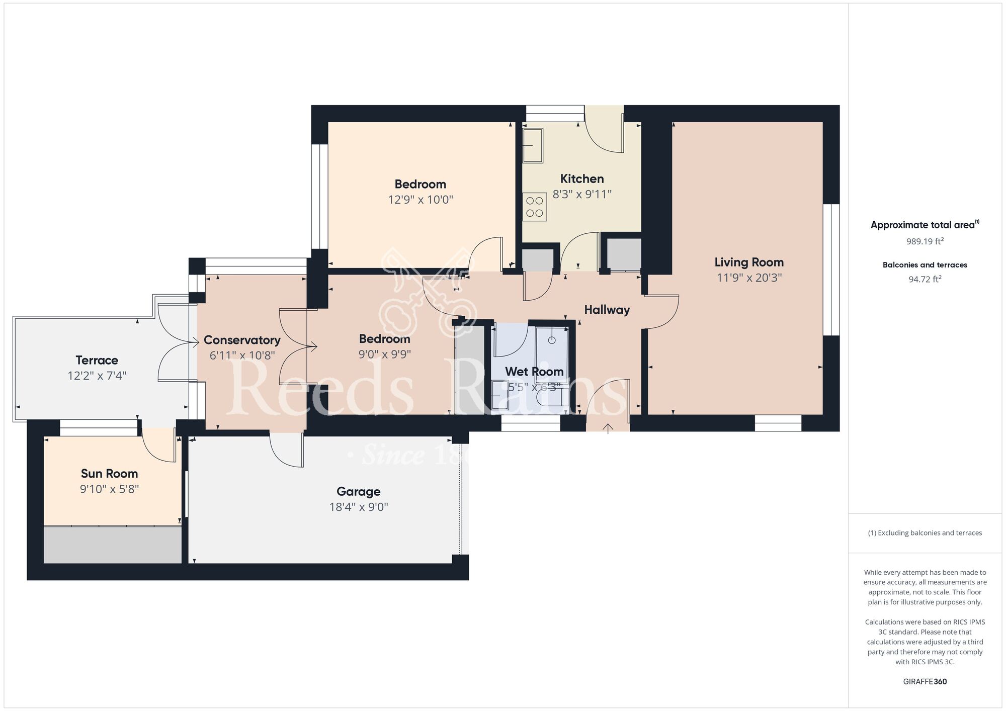 Floorplan of 2 bedroom Detached Bungalow for sale, Kestrel Drive, Bridlington, East Yorkshire, YO16