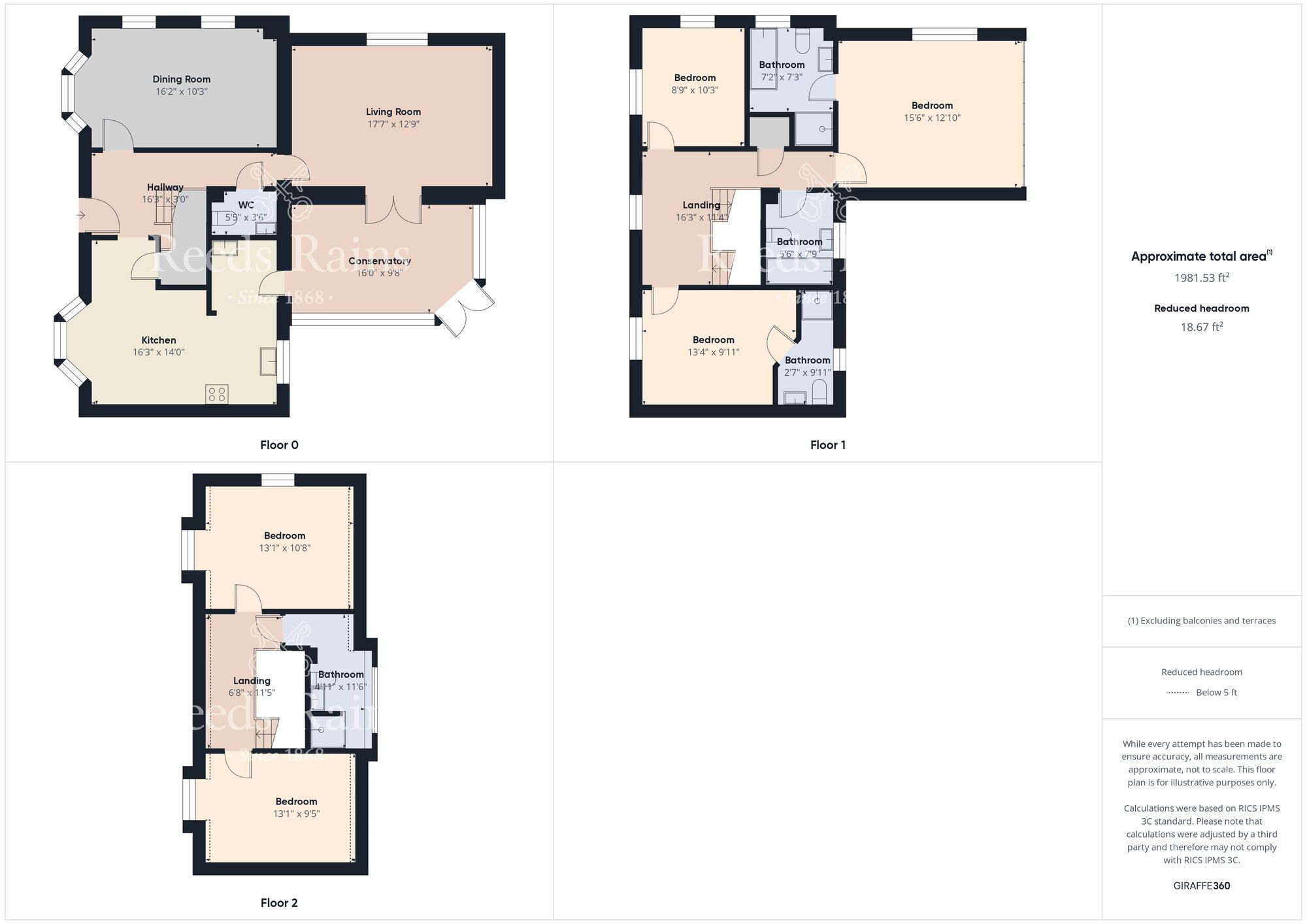 Floorplan of 5 bedroom Detached House for sale, Willowdale Close, Bridlington, East Yorkshire, YO16