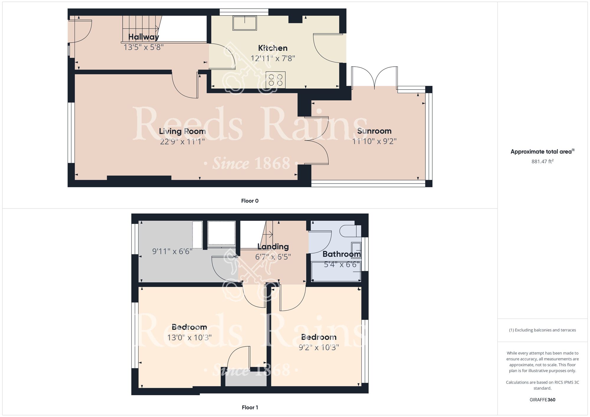 Floorplan of 3 bedroom Detached House for sale, Viking Road, Bridlington, East Yorkshire, YO16