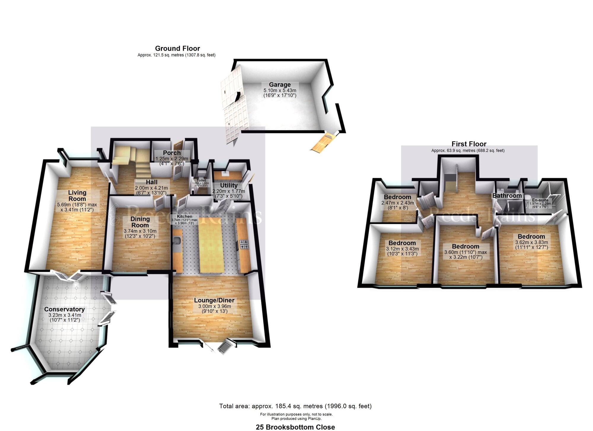 Floorplan of 4 bedroom Detached House for sale, Brooksbottoms Close, Ramsbottom, Greater Manchester, BL0