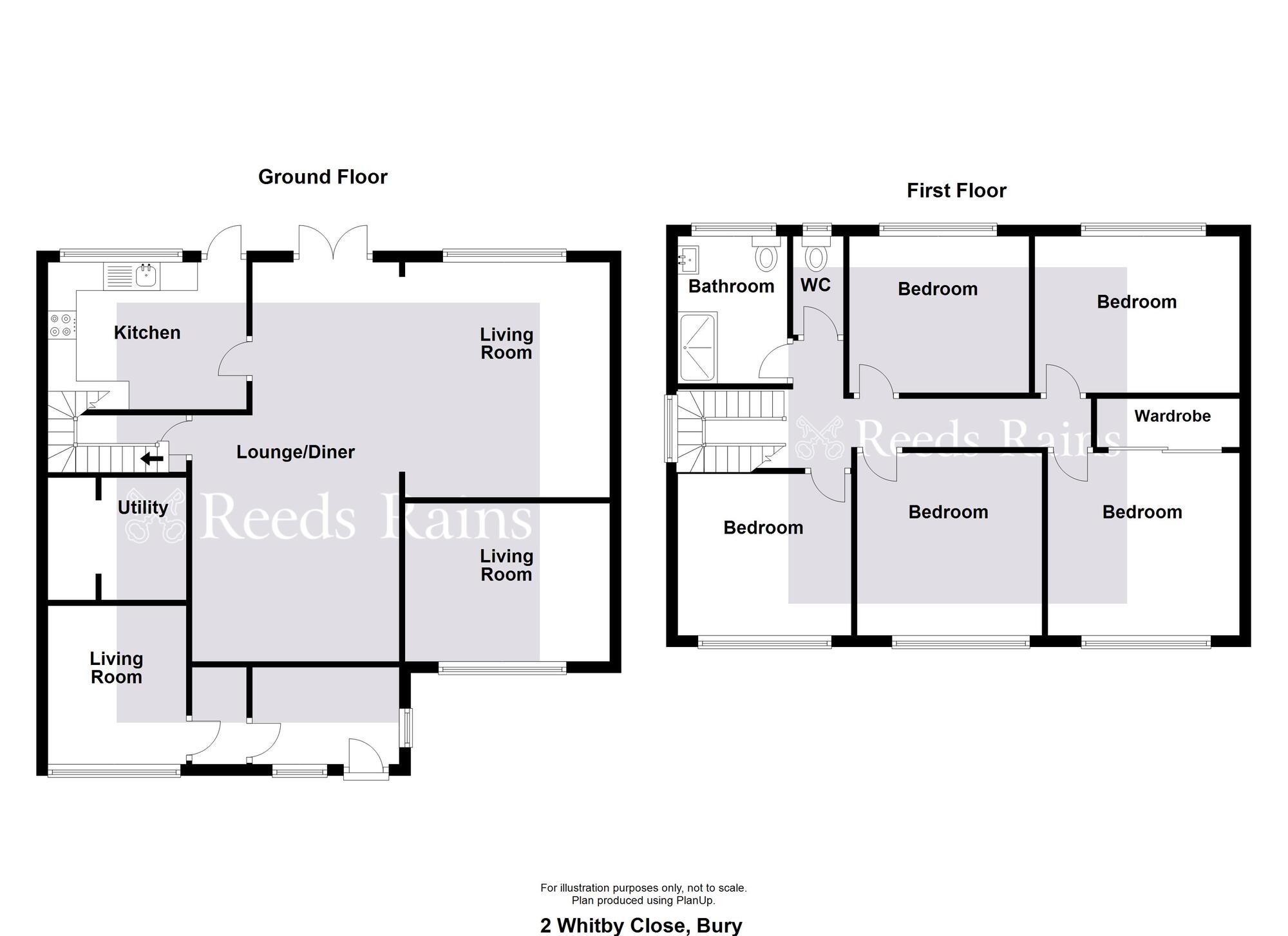 Floorplan of 5 bedroom Detached House for sale, Whitby Close, Bury, Greater Manchester, BL8