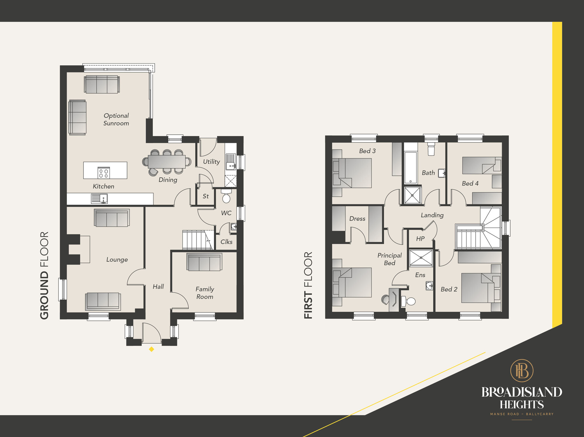 Floorplan of 4 bedroom Detached House for sale, Broadisland Heights, Ballycarry, Carrickfergus, BT38