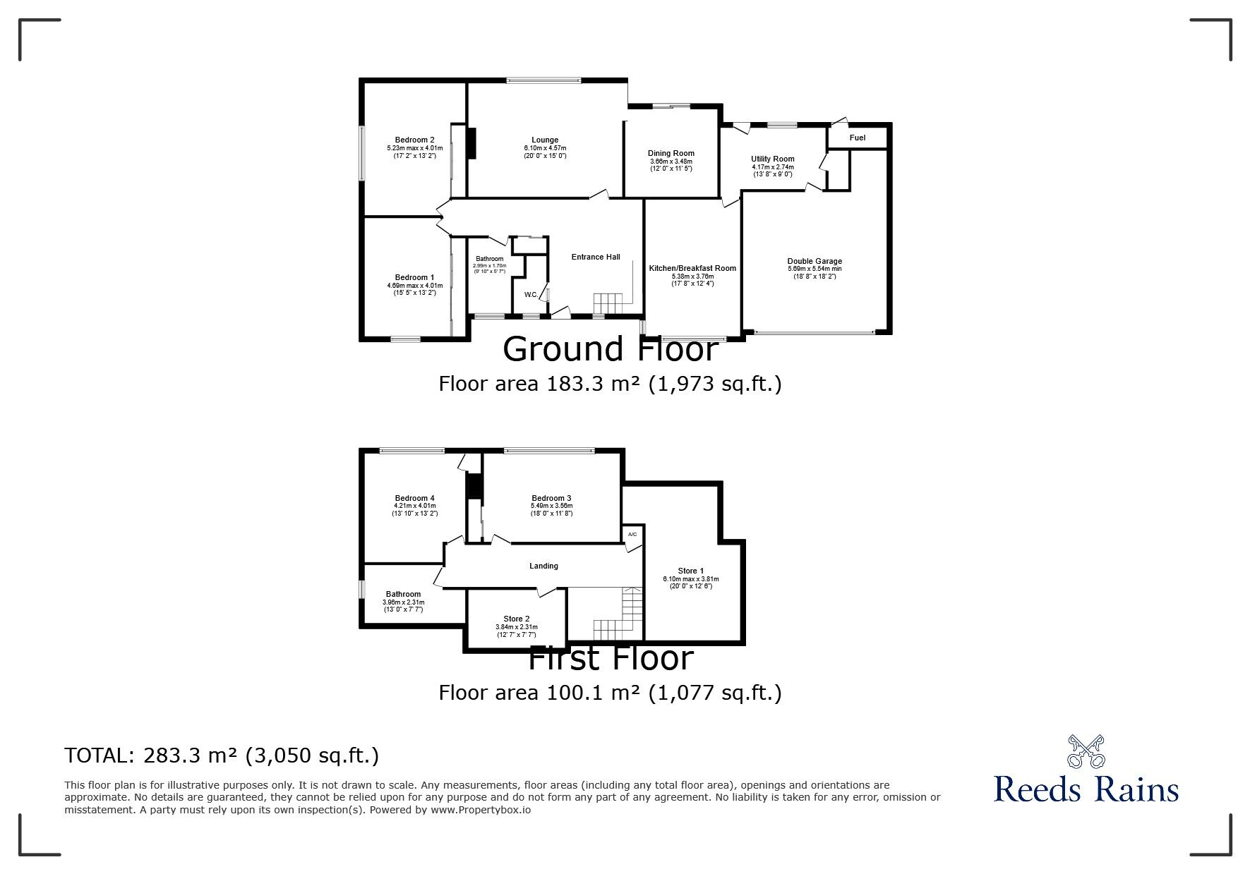 Floorplan of 4 bedroom Detached Bungalow to rent, Ledgate Lane, Burton Salmon, North Yorkshire, LS25