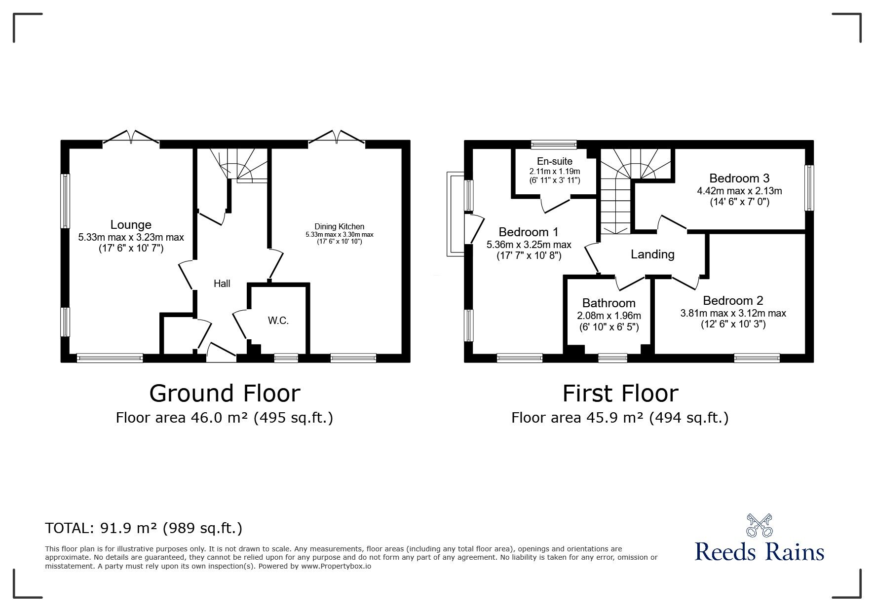 Floorplan of 3 bedroom Semi Detached House for sale, Manor House View, Allerton Bywater, West Yorkshire, WF10