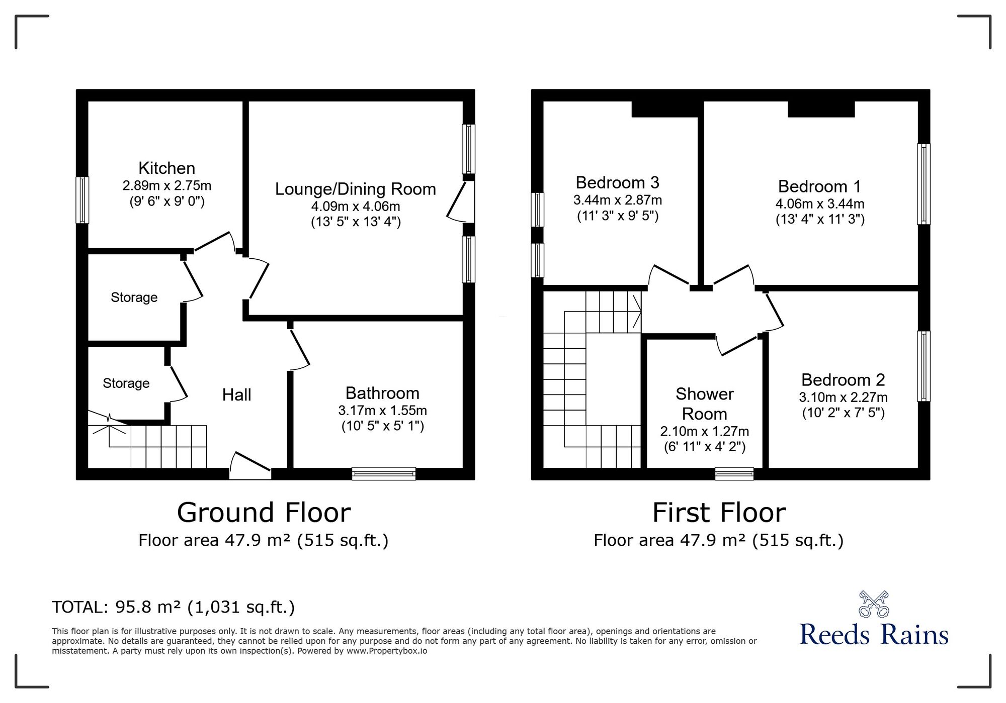 Floorplan of 3 bedroom End Terrace House for sale, Brookehowse Road, London, SE6