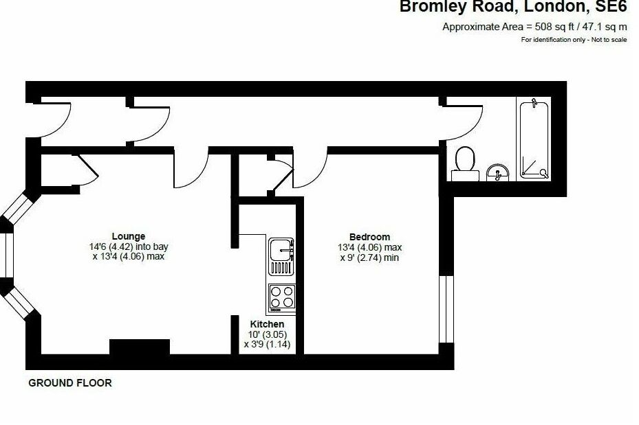 Floorplan of 1 bedroom  Flat for sale, Bromley Road, London, SE6