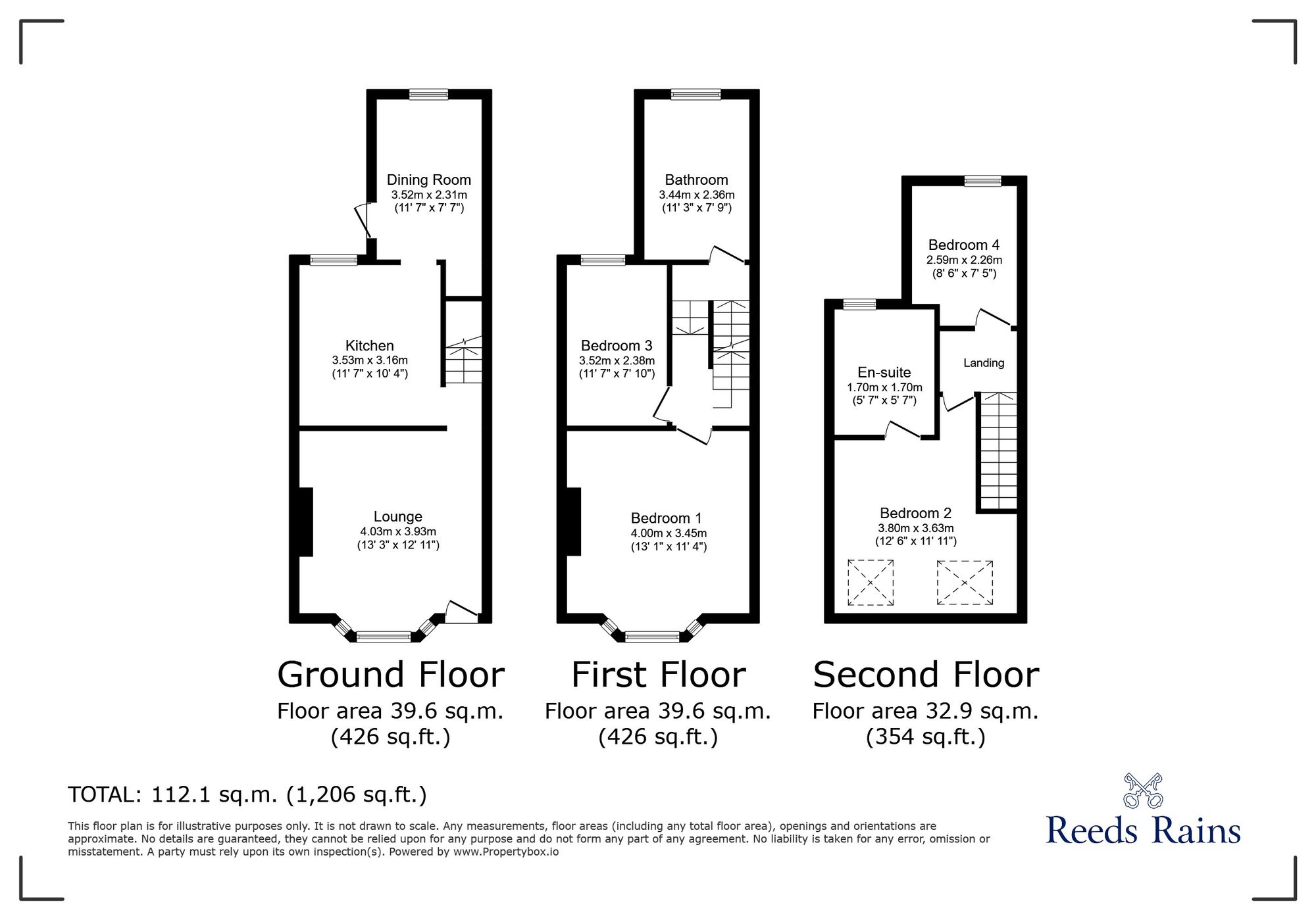 Floorplan of 4 bedroom Mid Terrace House for sale, Brookdale Road, London, SE6