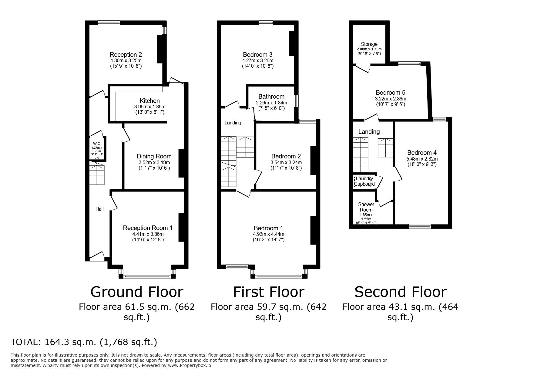 Floorplan of 5 bedroom Mid Terrace House for sale, Catford Hill, London, SE6