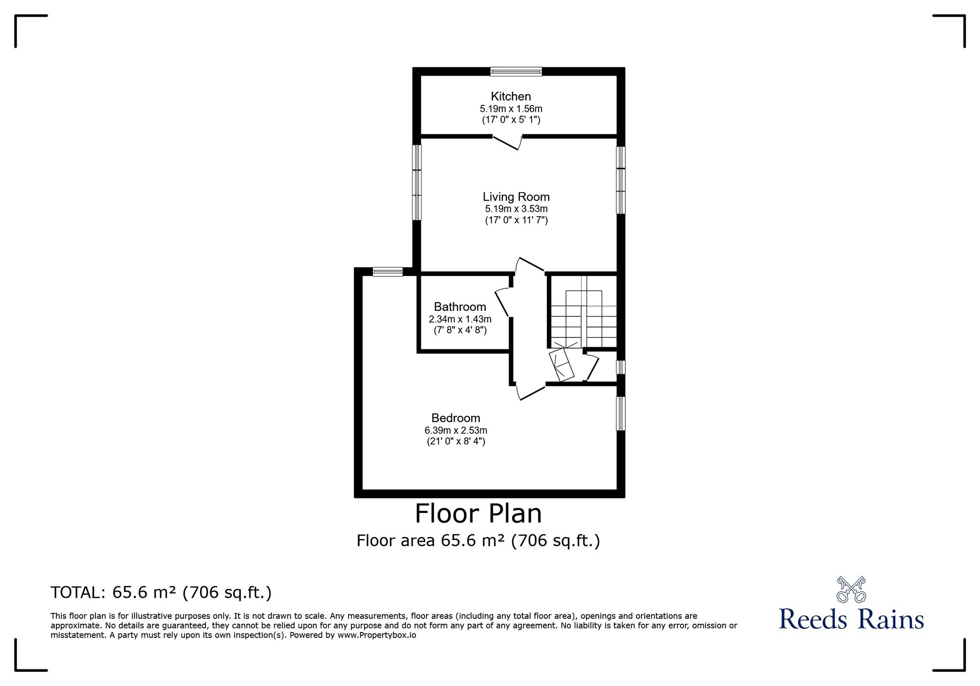 Floorplan of 1 bedroom  Flat for sale, Brownhill Road, London, SE6