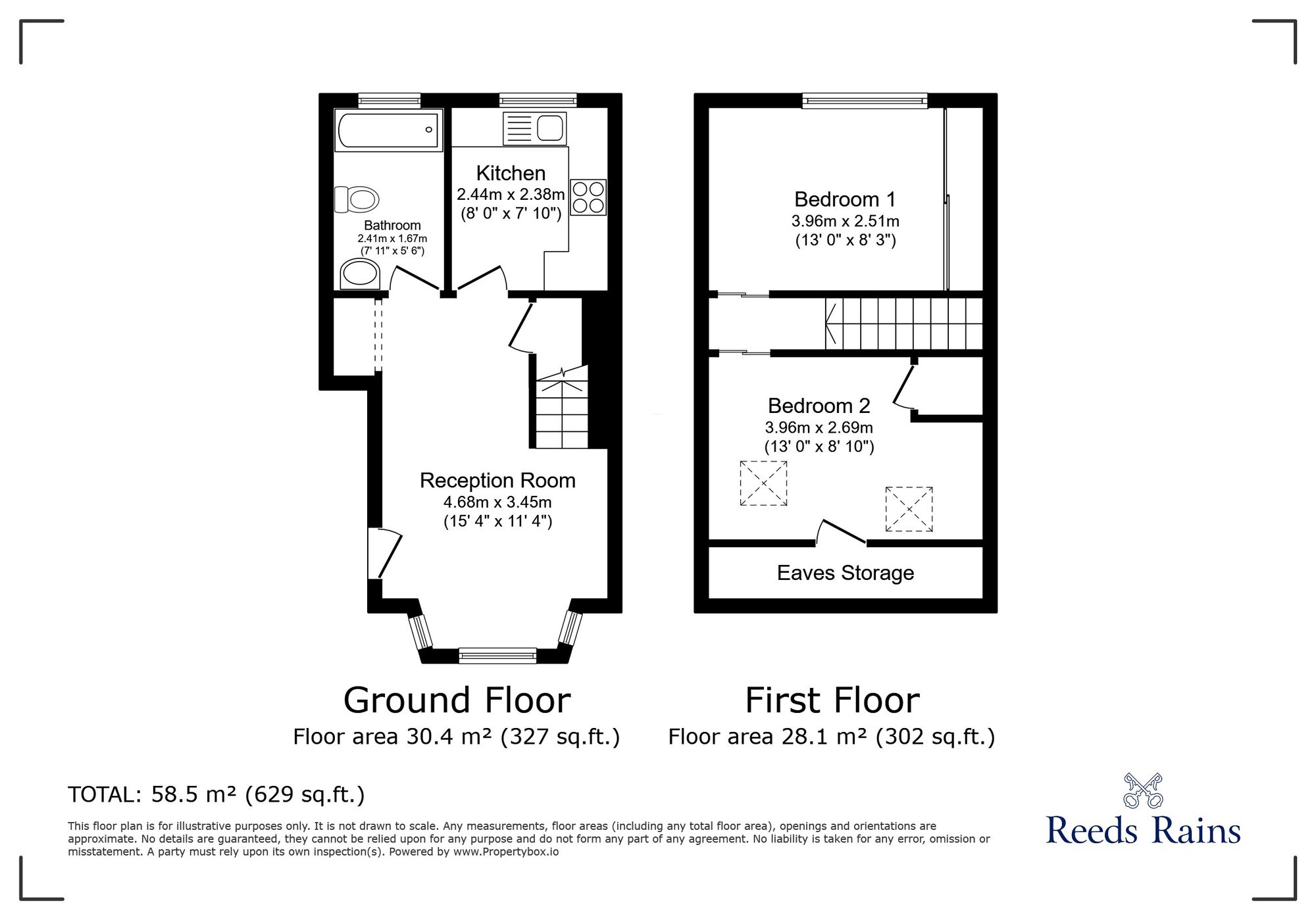 Floorplan of 2 bedroom  Flat for sale, Broadfield Road, London, SE6