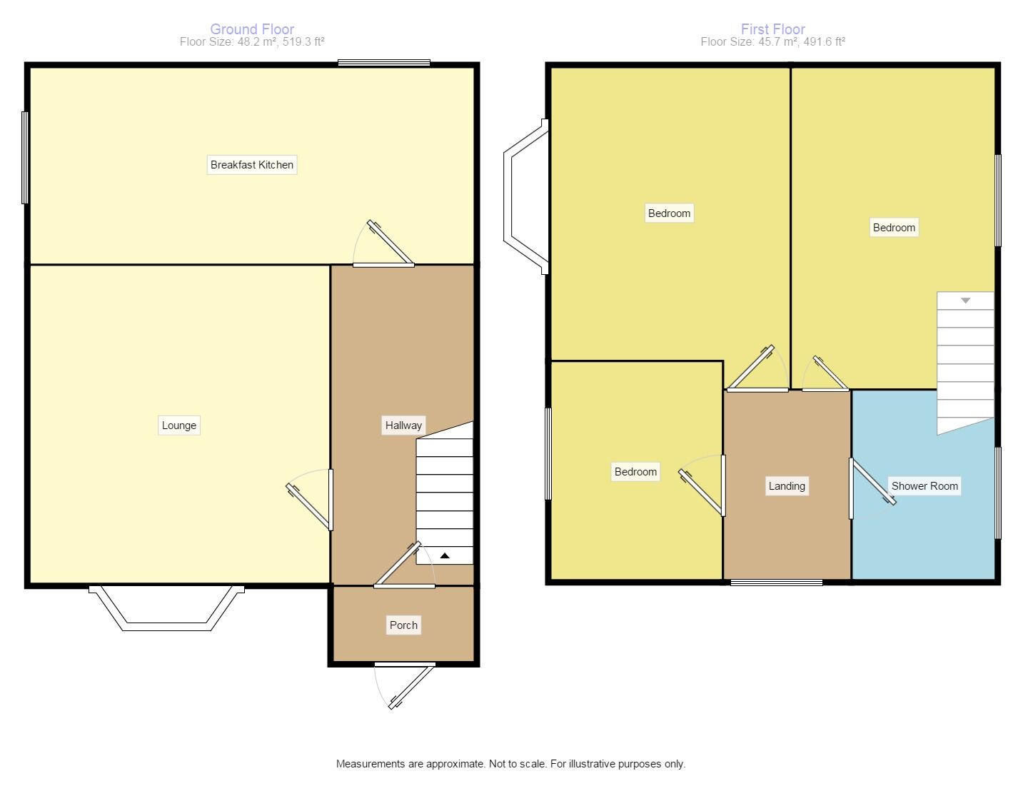 Floorplan of 3 bedroom Semi Detached House to rent, Neal Avenue, Heald Green, Cheshire, SK8