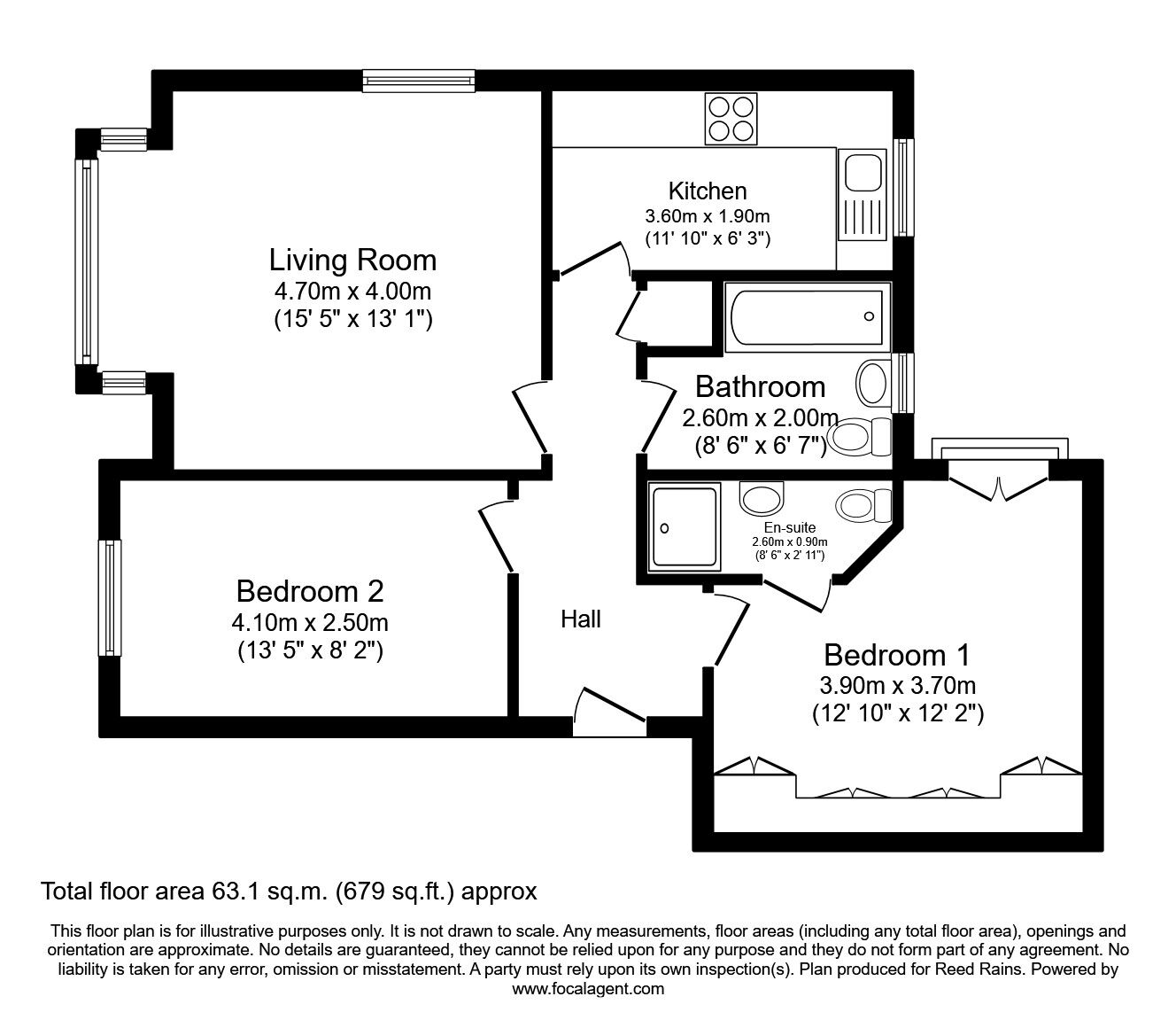 Floorplan of 2 bedroom  Flat to rent, Gatley Road, Gatley, Greater Manchester, SK8