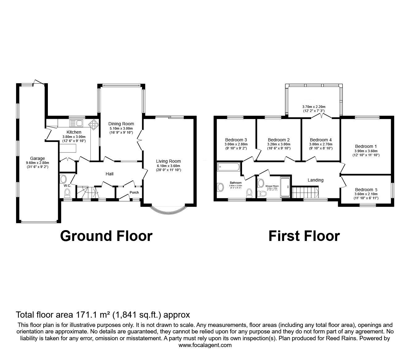 Floorplan of 5 bedroom Detached House for sale, Foxland Road, Gatley, Greater Manchester, SK8