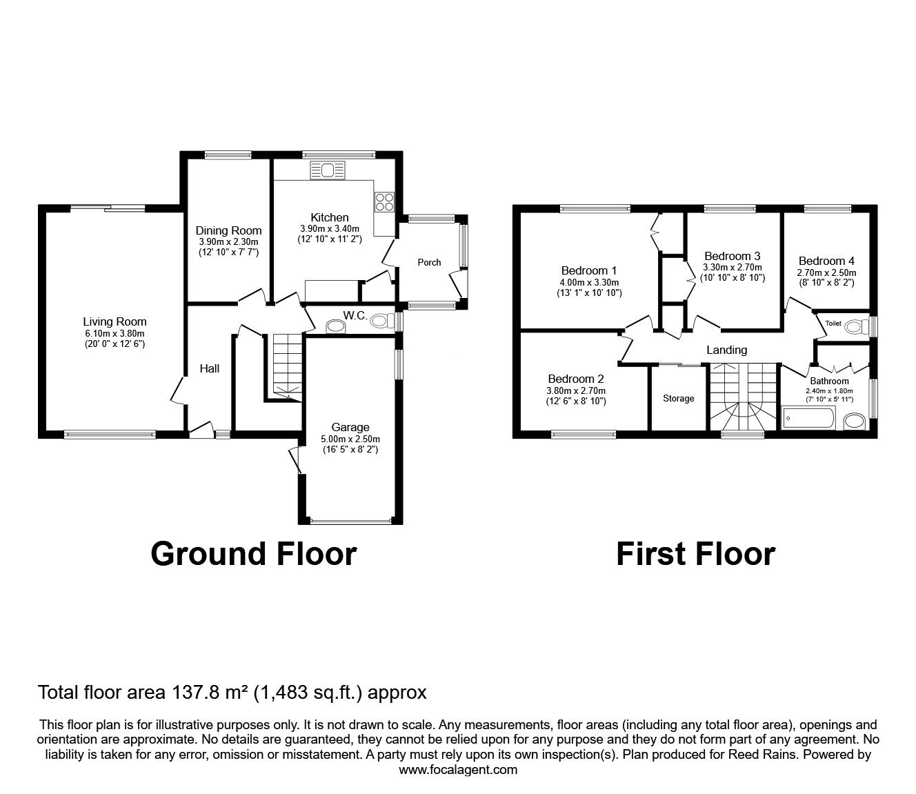 Floorplan of 4 bedroom Detached House for sale, Pasture Field Road, Manchester, Greater Manchester, M22