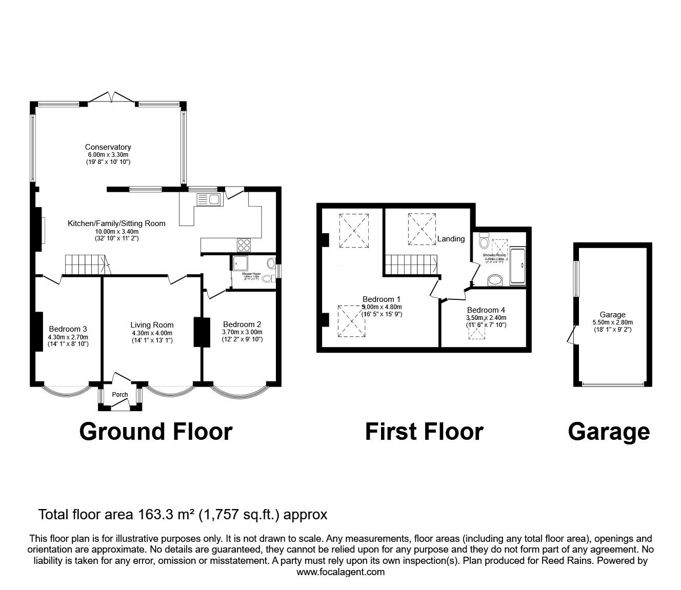 Floorplan of 4 bedroom Semi Detached Bungalow for sale, Frances Avenue, Gatley, Greater Manchester, SK8