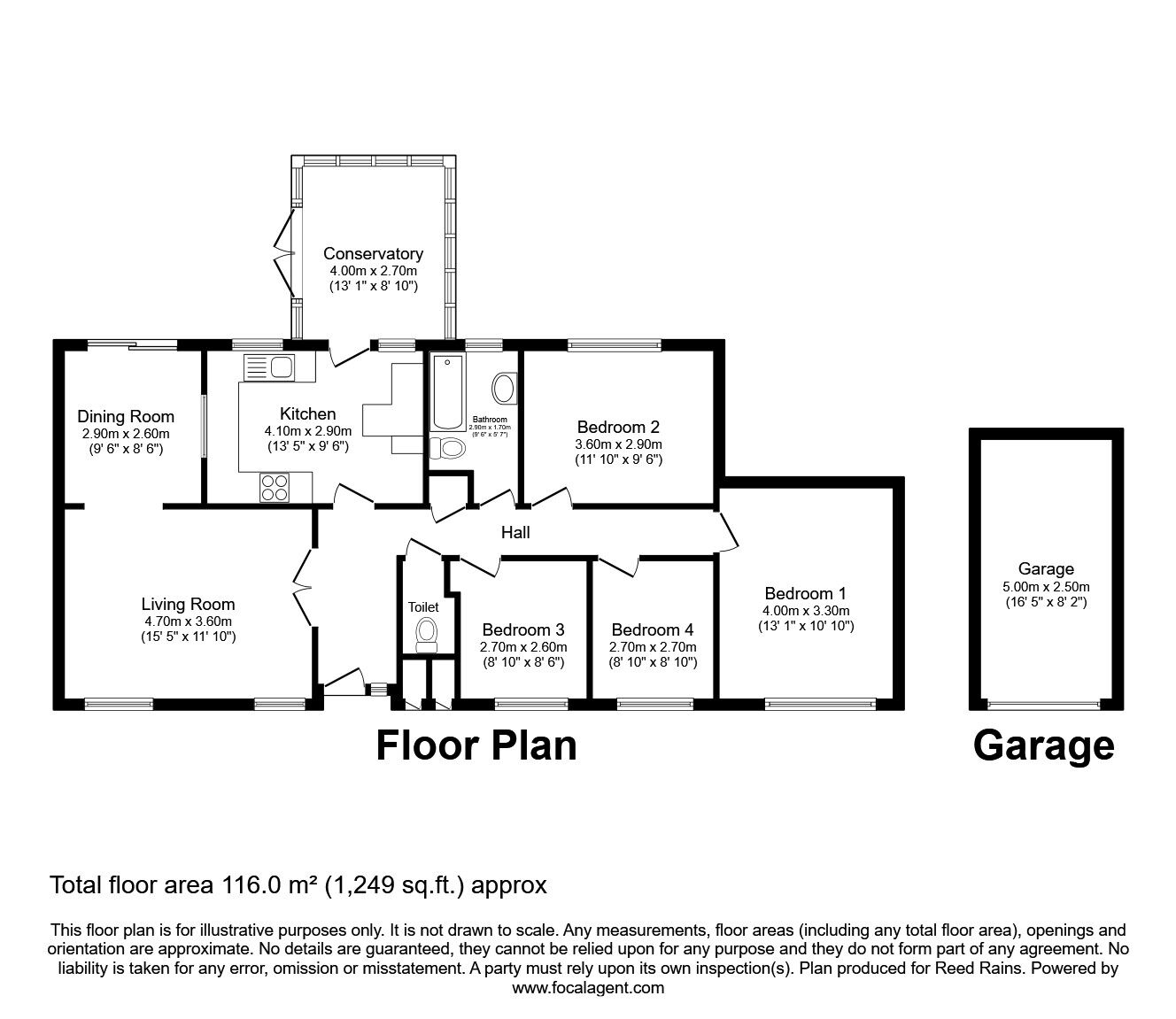 Floorplan of 4 bedroom Detached Bungalow for sale, Twining Brook Road, Cheadle Hulme, Greater Manchester, SK8