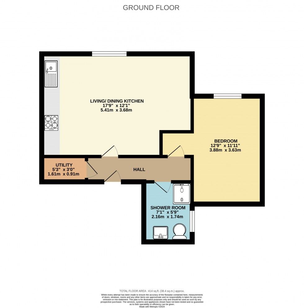 Floorplan of 1 bedroom  Flat for sale, Mary Street, Cheadle, Greater Manchester, SK8