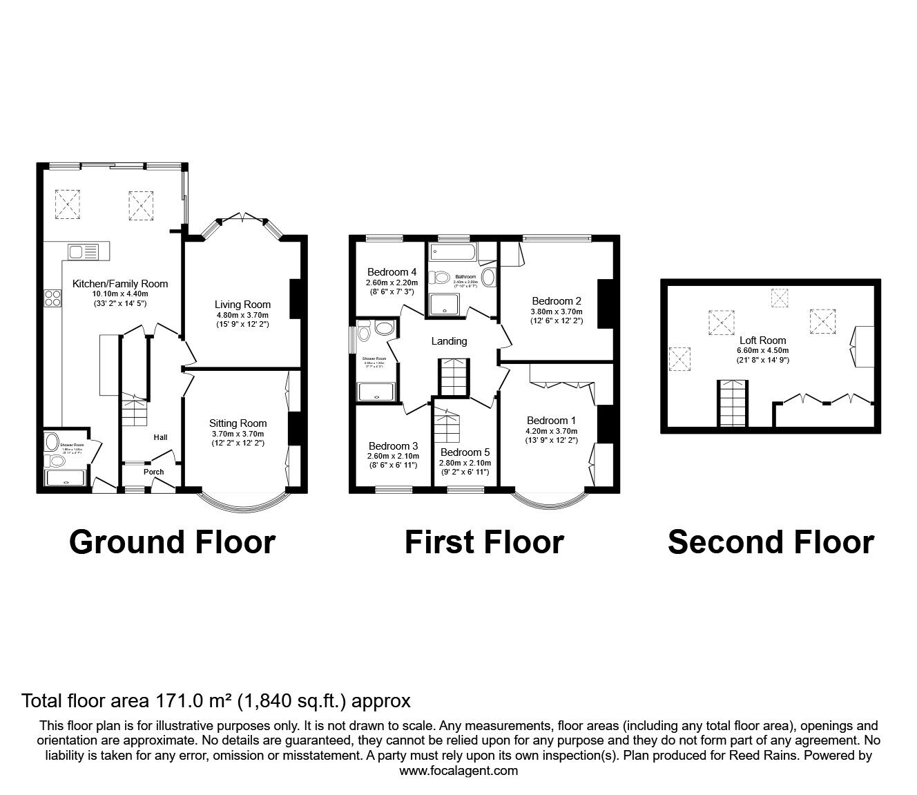 Floorplan of 5 bedroom Semi Detached House for sale, Gillbent Road, Cheadle Hulme, Greater Manchester, SK8