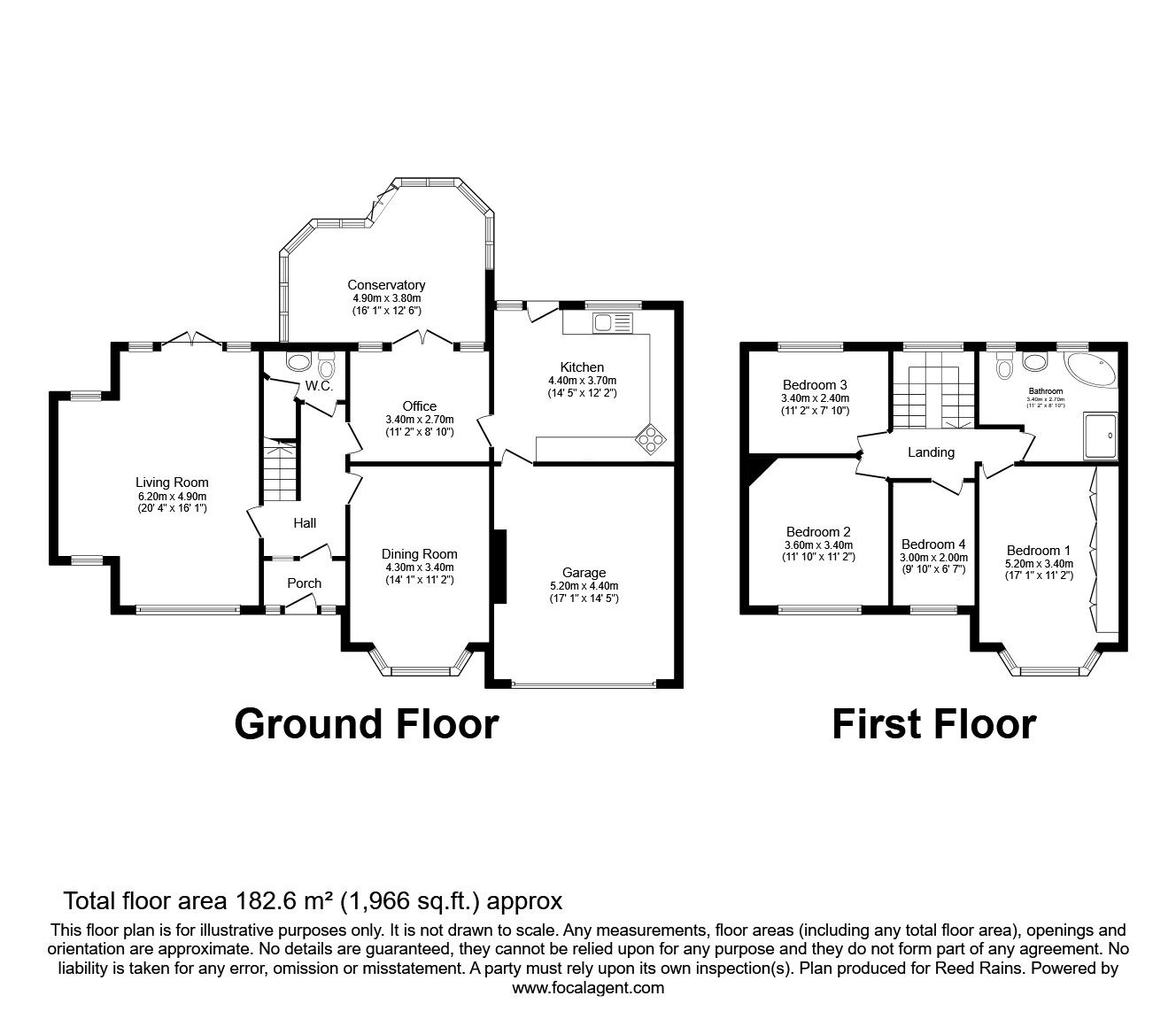 Floorplan of 4 bedroom Detached House for sale, Lynton Park Road, Cheadle Hulme, Greater Manchester, SK8