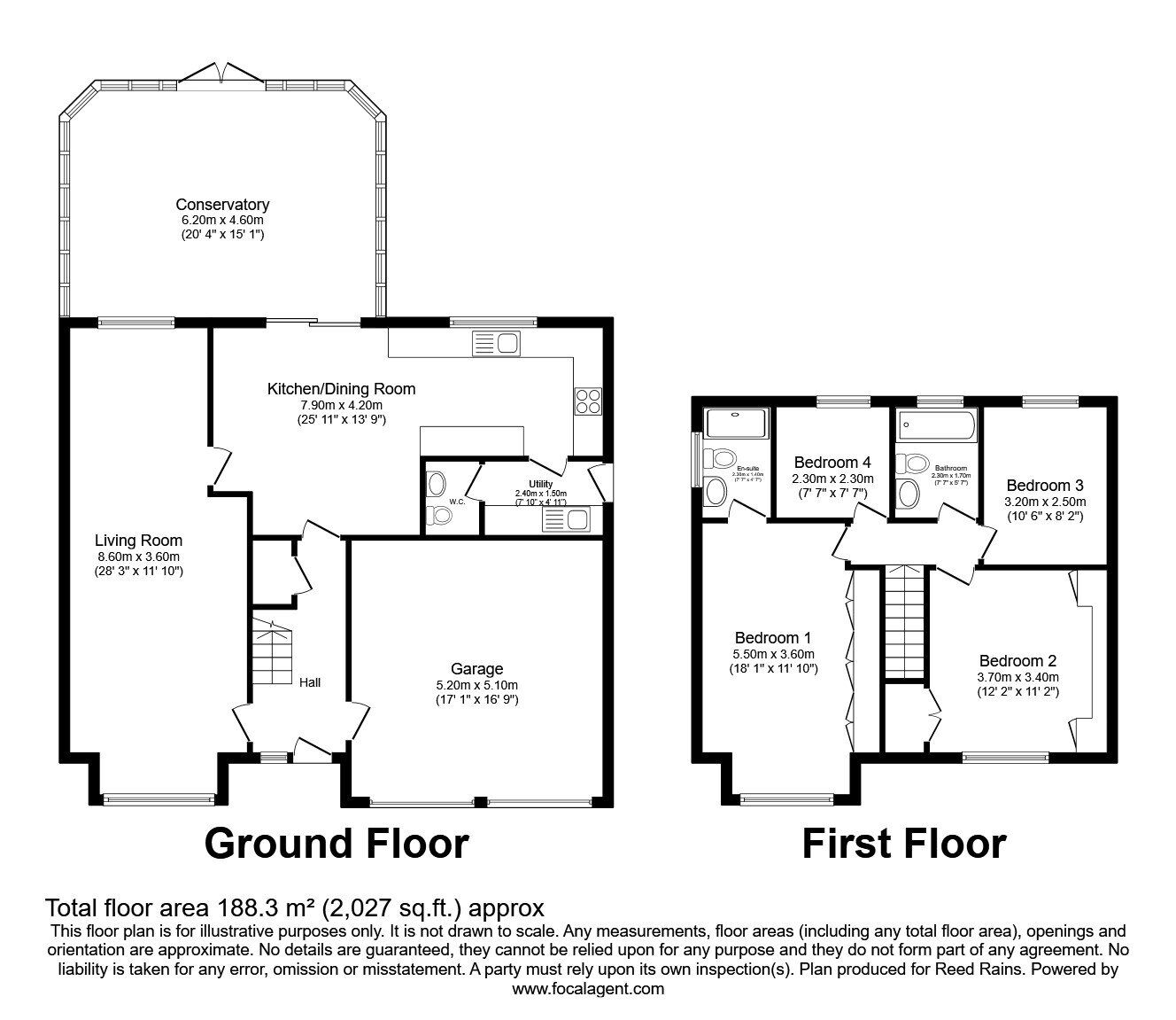 Floorplan of 4 bedroom Detached House for sale, Marchbank Drive, Cheadle, Greater Manchester, SK8