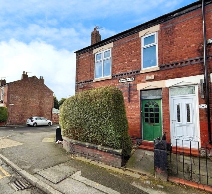 Main image of 4 bedroom End Terrace House for sale, Warren Road, Stockport, Greater Manchester, SK3