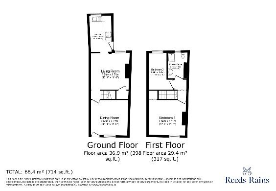 Floorplan of 2 bedroom Mid Terrace House for sale, Florist Street, Stockport, Greater Manchester, SK3