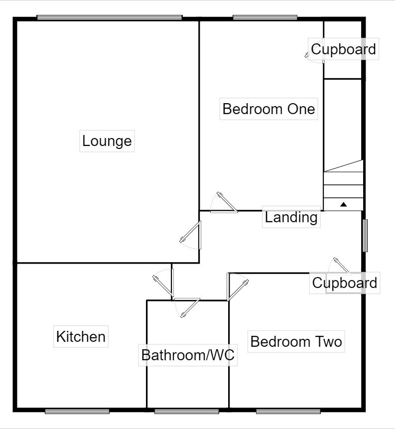 Floorplan of 2 bedroom  Flat to rent, Greenway, Chapel Park, Tyne and Wear, NE5