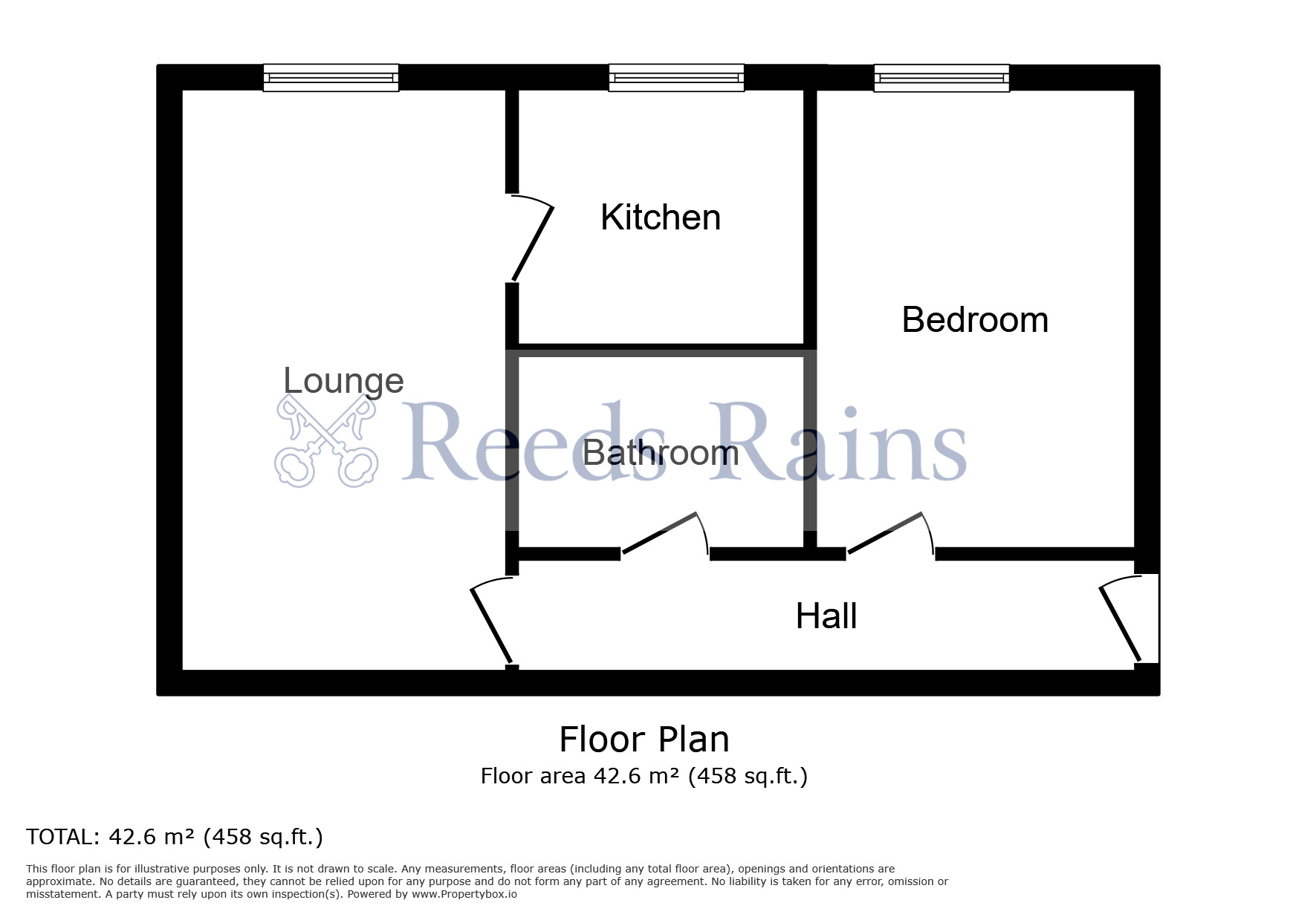 Floorplan of 1 bedroom  Flat for sale, St. Keverne Square, Tyne and Wear, NE5