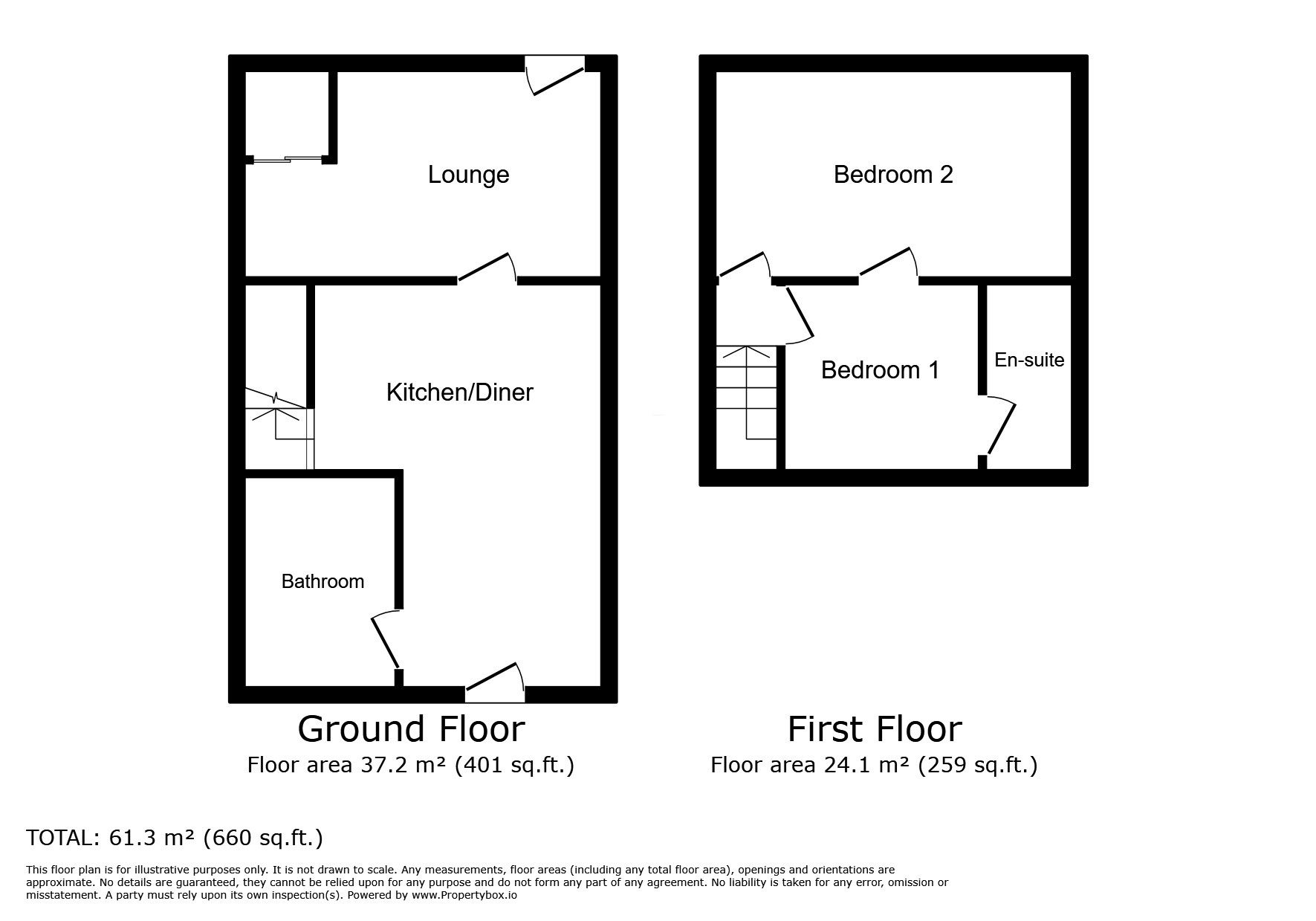 Floorplan of 2 bedroom End Terrace House for sale, Edna Terrace, Newcastle upon Tyne, Tyne and Wear, NE5