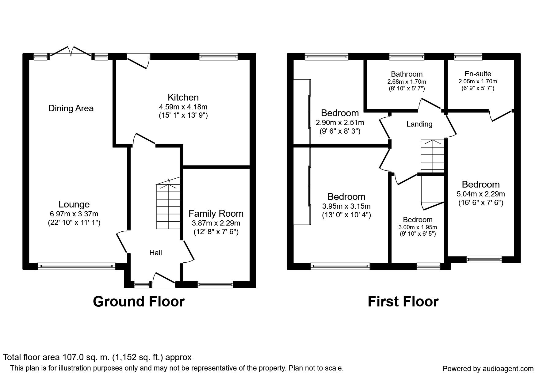 Floorplan of 4 bedroom Mid Terrace House for sale, Histon Court, Newcastle Upon Tyne, NE5