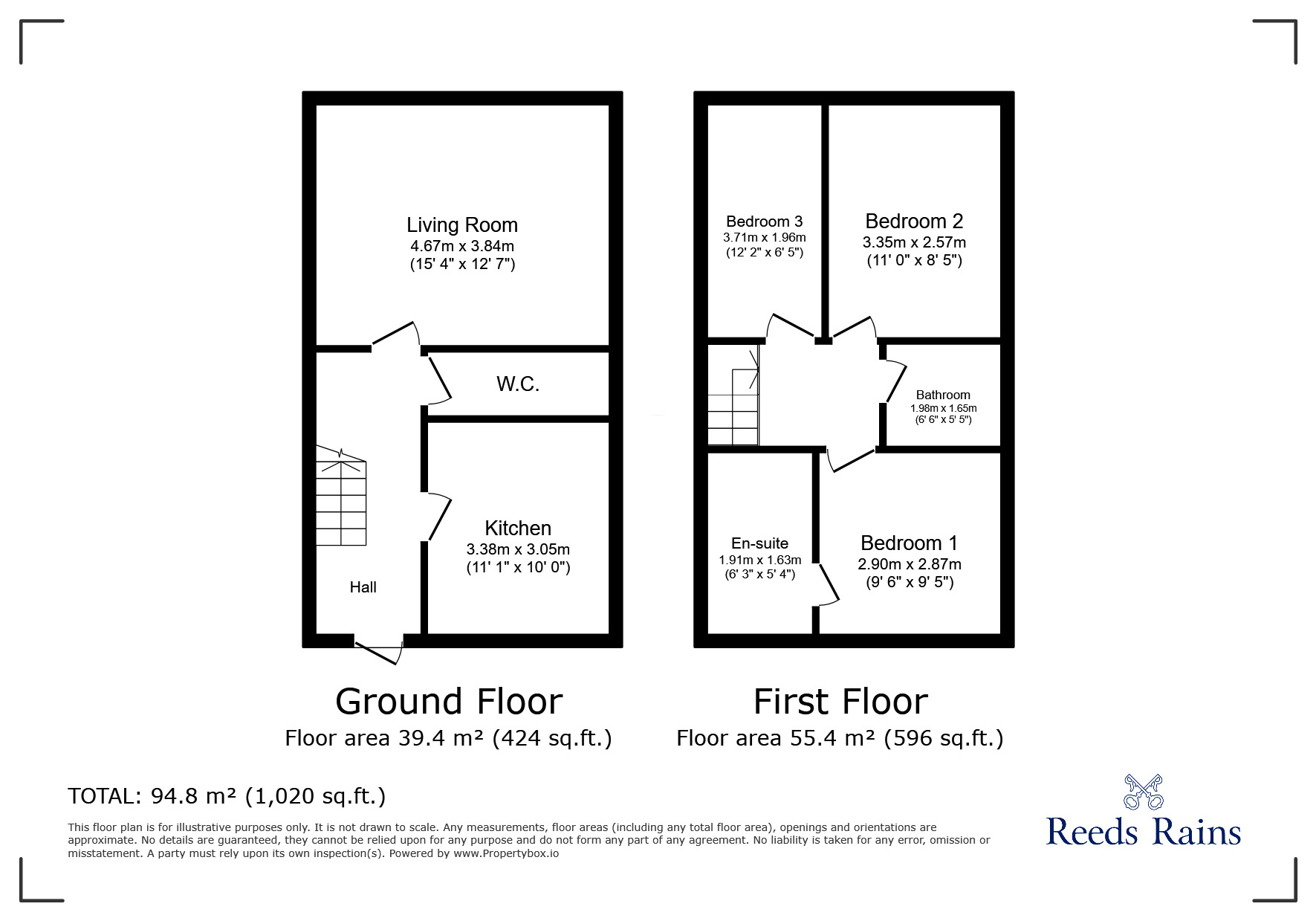 Floorplan of 3 bedroom Semi Detached House for sale, Eden Park Court, Kenton Bank Foot, Tyne and Wear, NE13