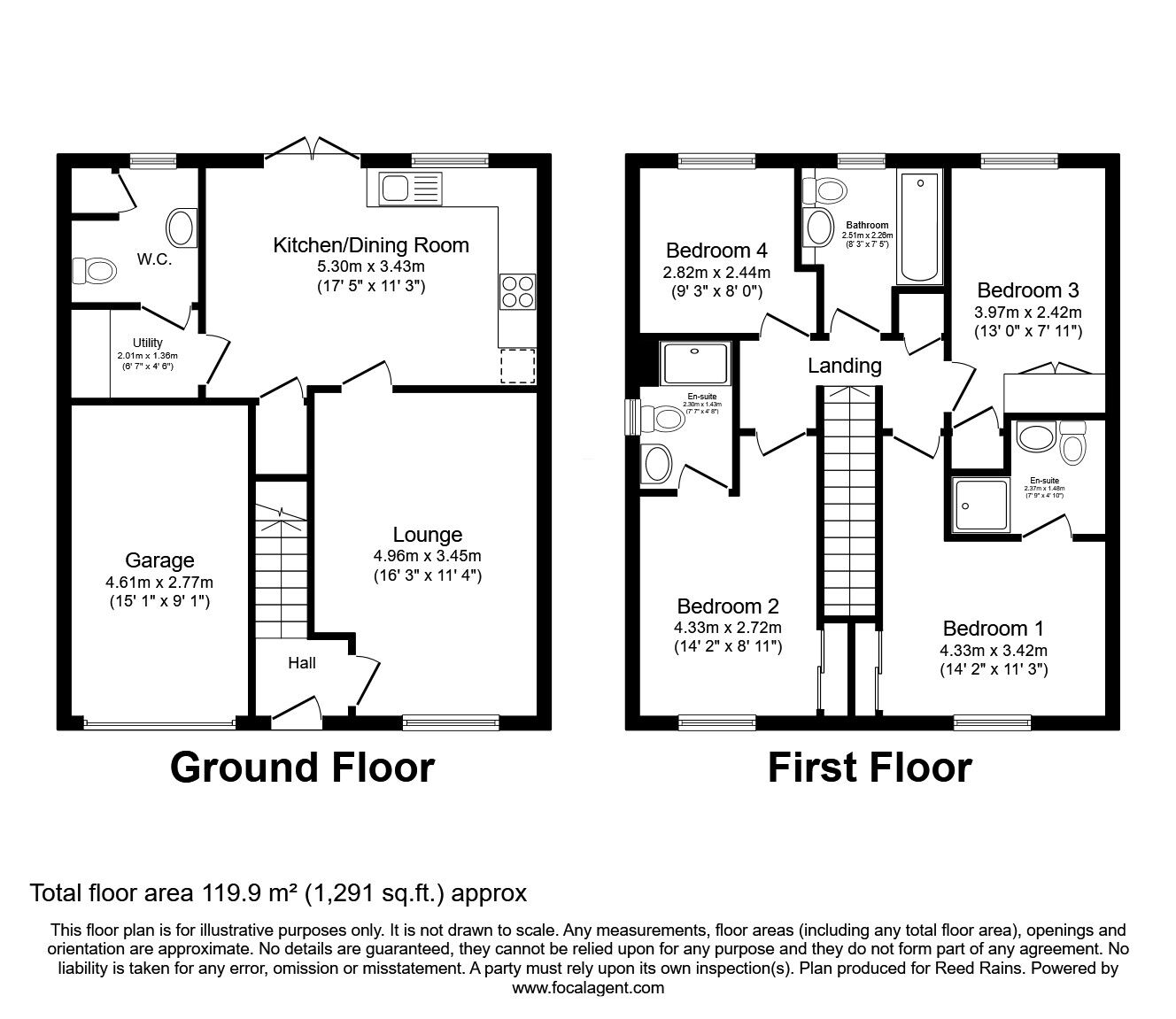 Floorplan of 4 bedroom Detached House for sale, Plantation Close, Buckshaw Village, Lancashire, PR7