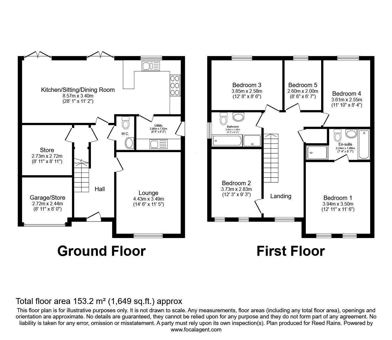 Floorplan of 5 bedroom Detached House for sale, Beaufort Close, Buckshaw Village, Lancashire, PR7