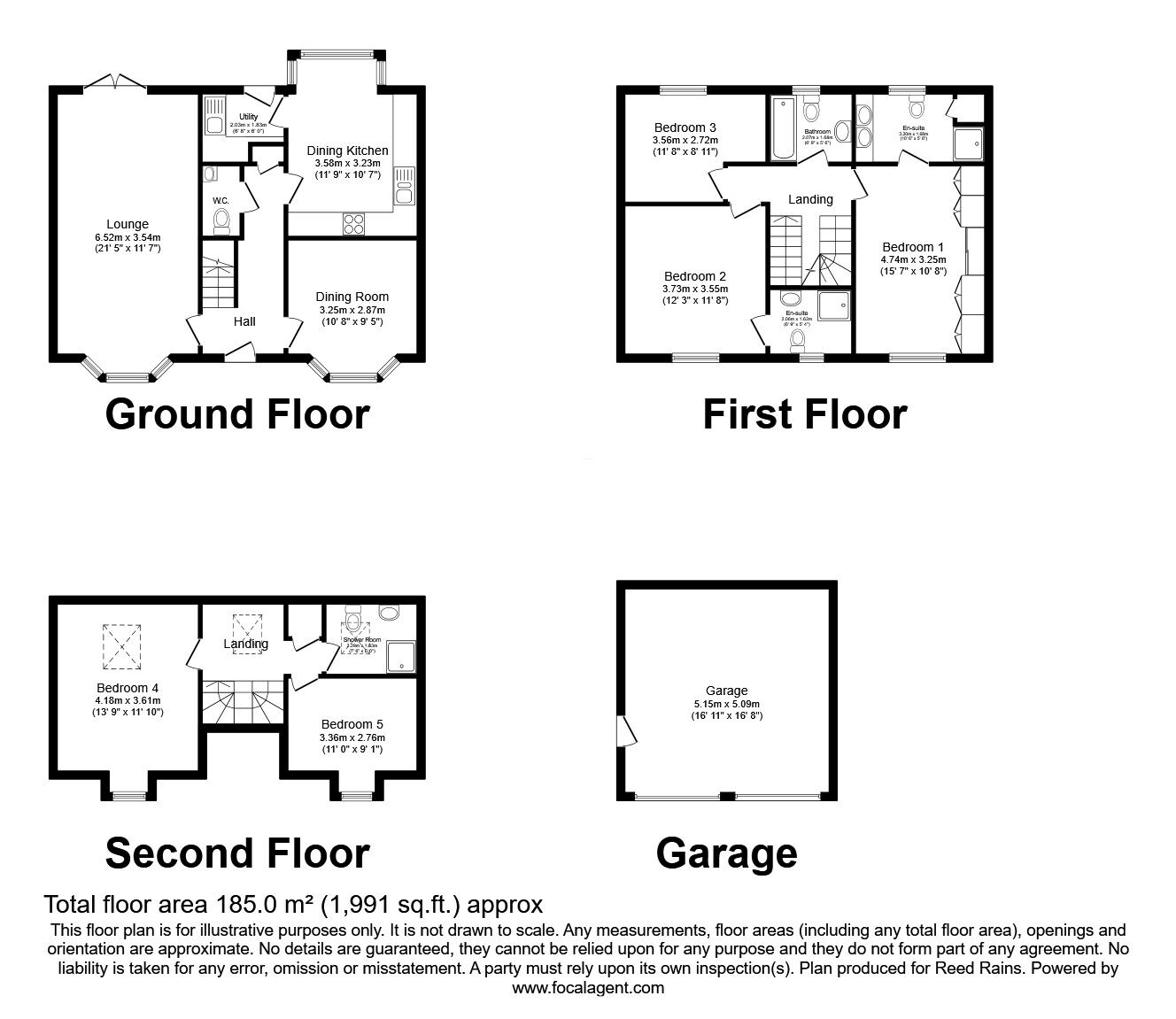 Floorplan of 5 bedroom Detached House for sale, Broadstone Drive, Buckshaw Village, Lancashire, PR7