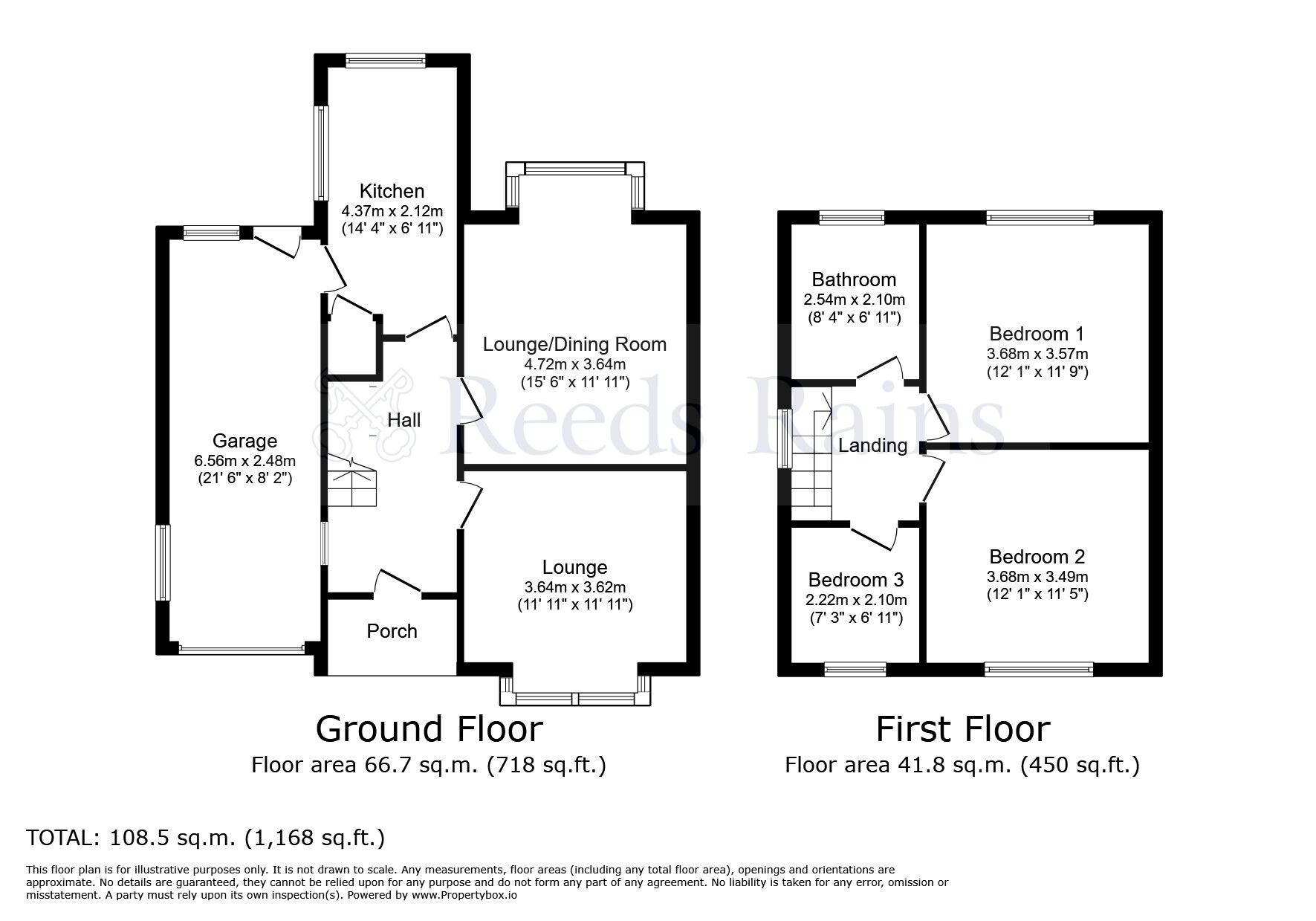 Floorplan of 3 bedroom Semi Detached House for sale, School Lane, Euxton, Lancashire, PR7