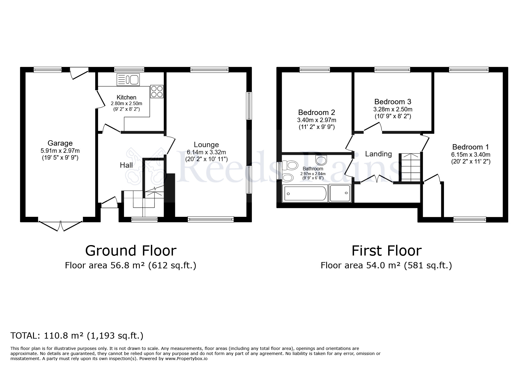 Floorplan of 3 bedroom Detached House for sale, Gorse Close, Whittle-le-Woods, Lancashire, PR6