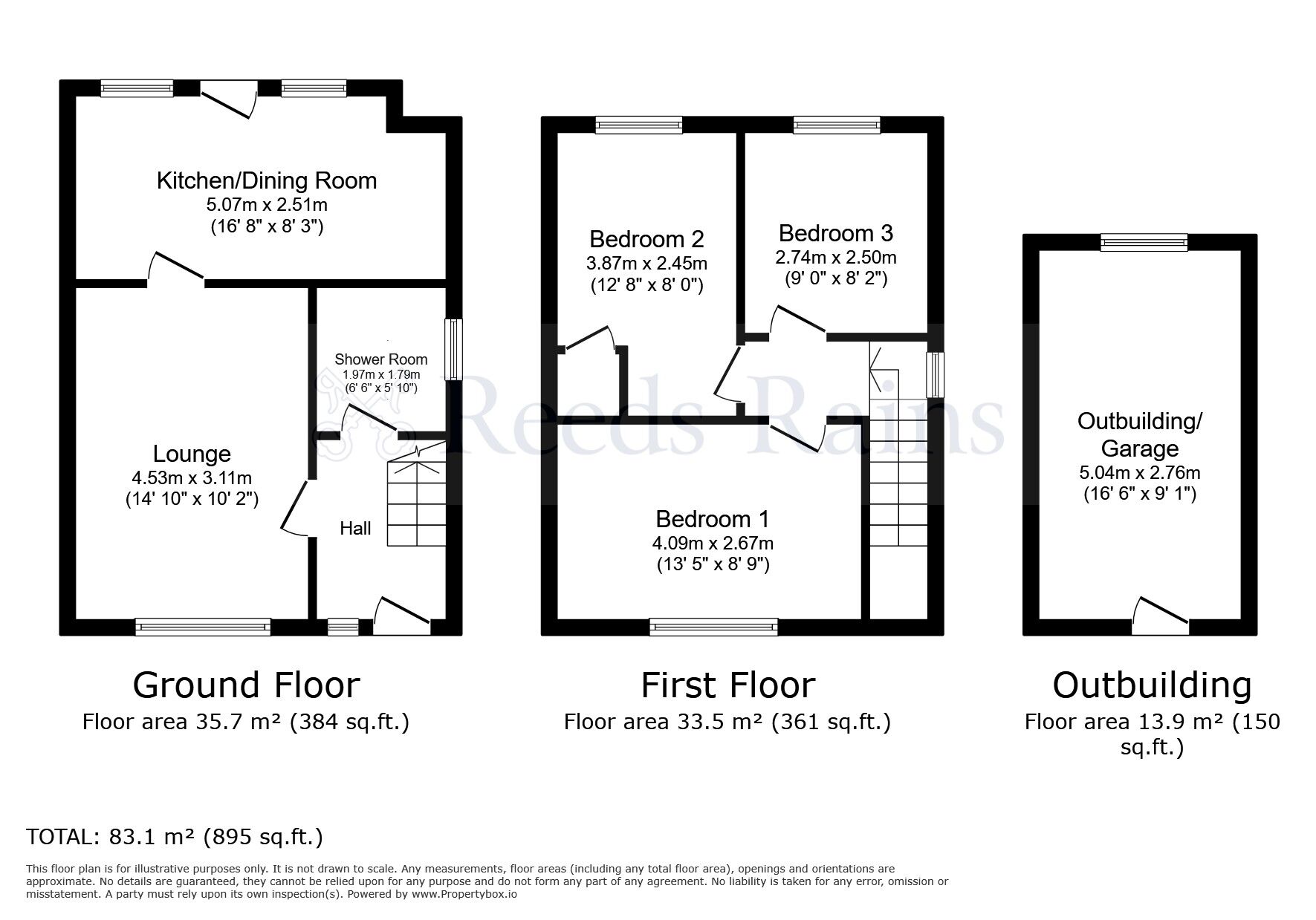 Floorplan of 3 bedroom Semi Detached House for sale, Lindsay Drive, Chorley, Lancashire, PR7