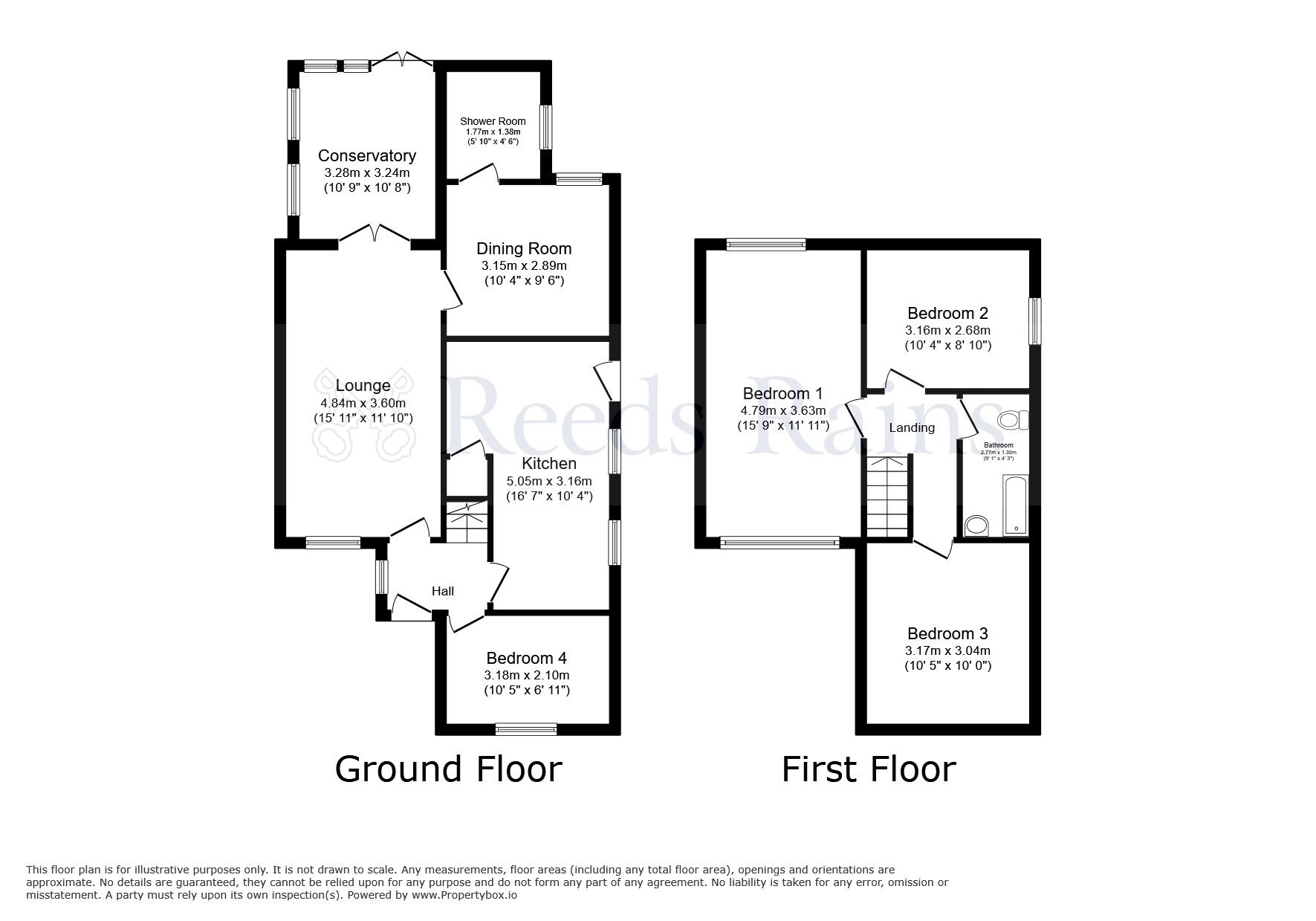 Floorplan of 4 bedroom Detached House for sale, Baytree Road, Clayton-le-Woods, Lancashire, PR6