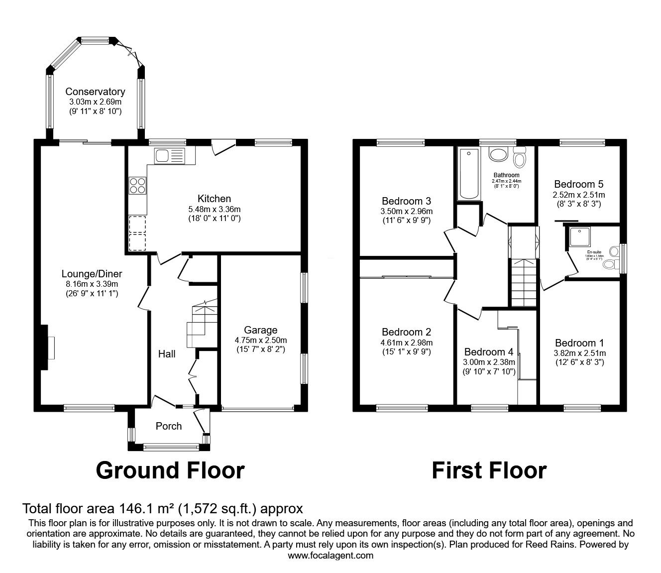 Floorplan of 5 bedroom Detached House for sale, Balmoral Drive, Brinscall, Lancashire, PR6