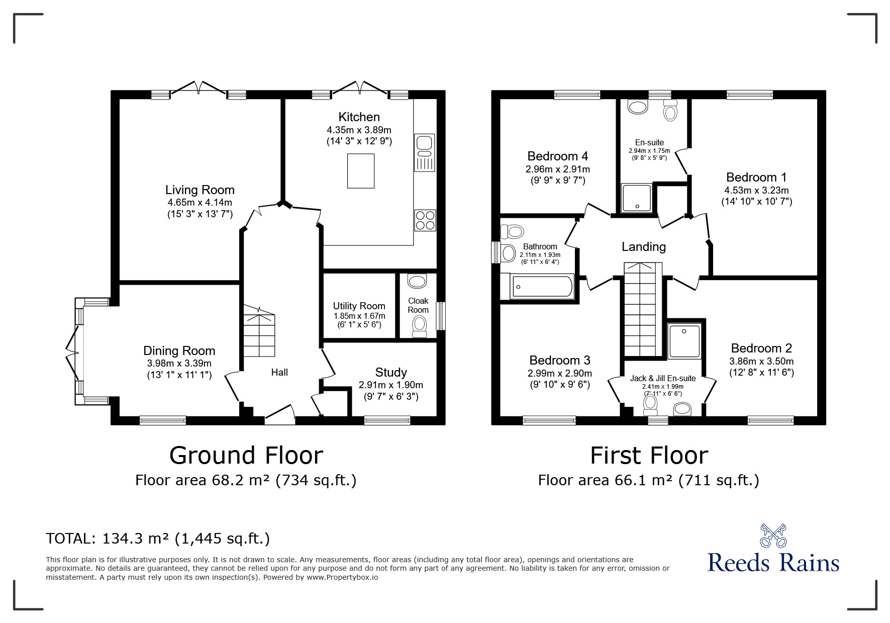 Floorplan of 4 bedroom Detached House for sale, Buttercup Drive, Leyland, Lancashire, PR25