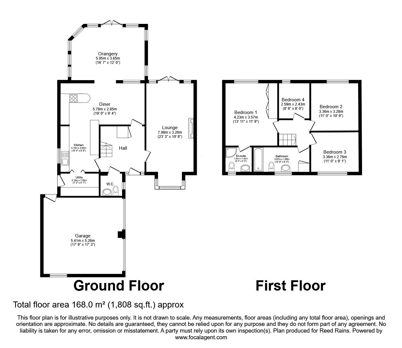 Floorplan of 4 bedroom Detached House for sale, Burgh Wood Way, Chorley, Lancashire, PR7