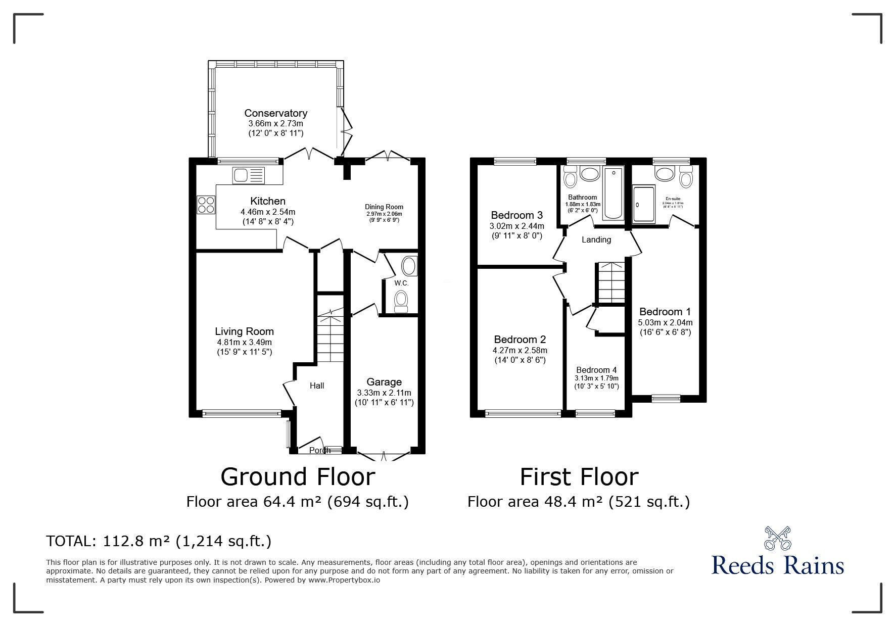 Floorplan of 4 bedroom Semi Detached House for sale, The Cedars, Chorley, Lancashire, PR7