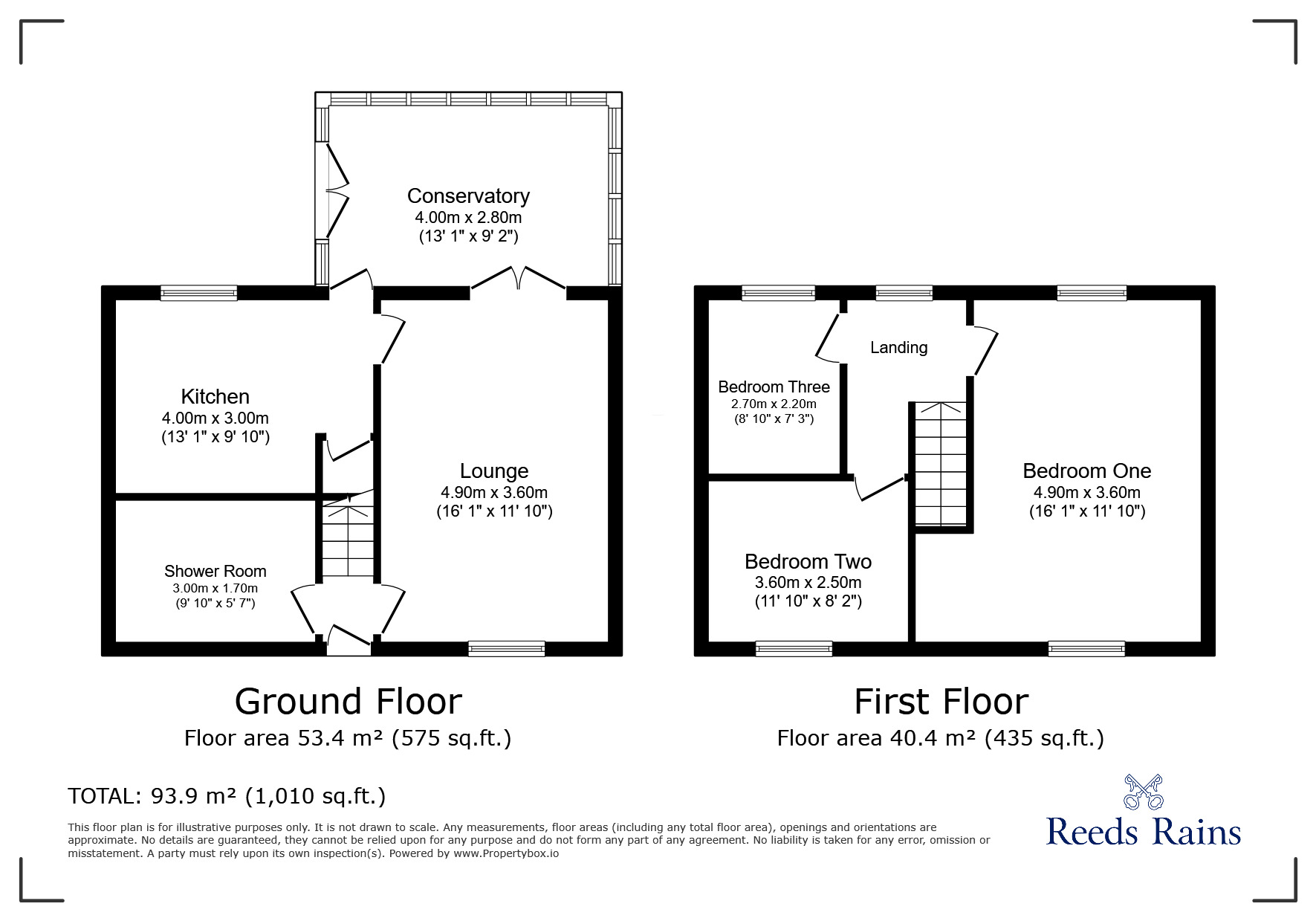 Floorplan of 2 bedroom Mid Terrace House to rent, Station Road, Hollingwood, Derbyshire, S43